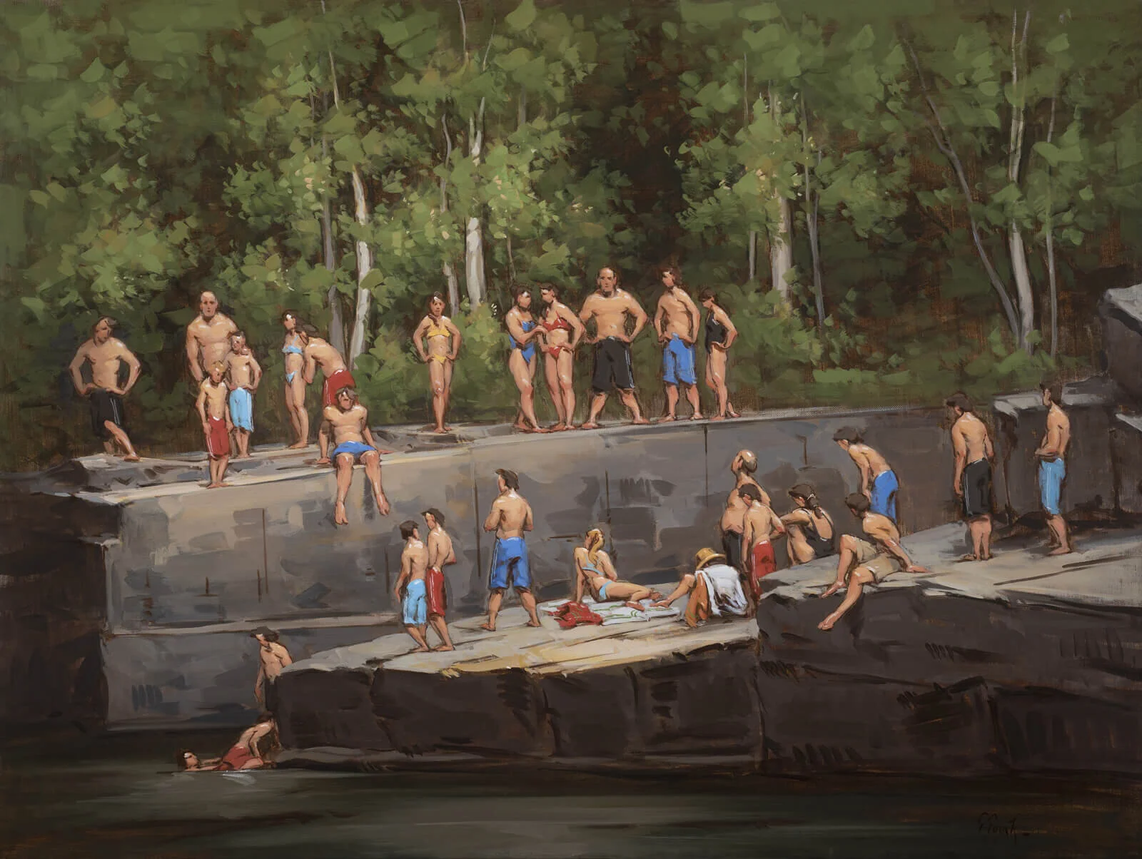 "Quarry Summer" by Thomas Torak, 30"x40", Oil on Linen