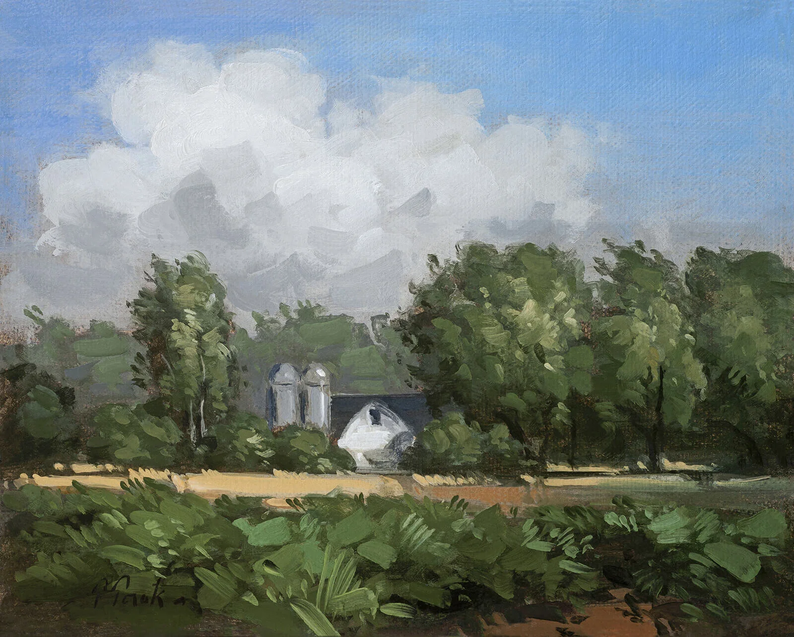 "Reynolds Farm" by Thomas Torak, 8"x10", Oil on Linen
