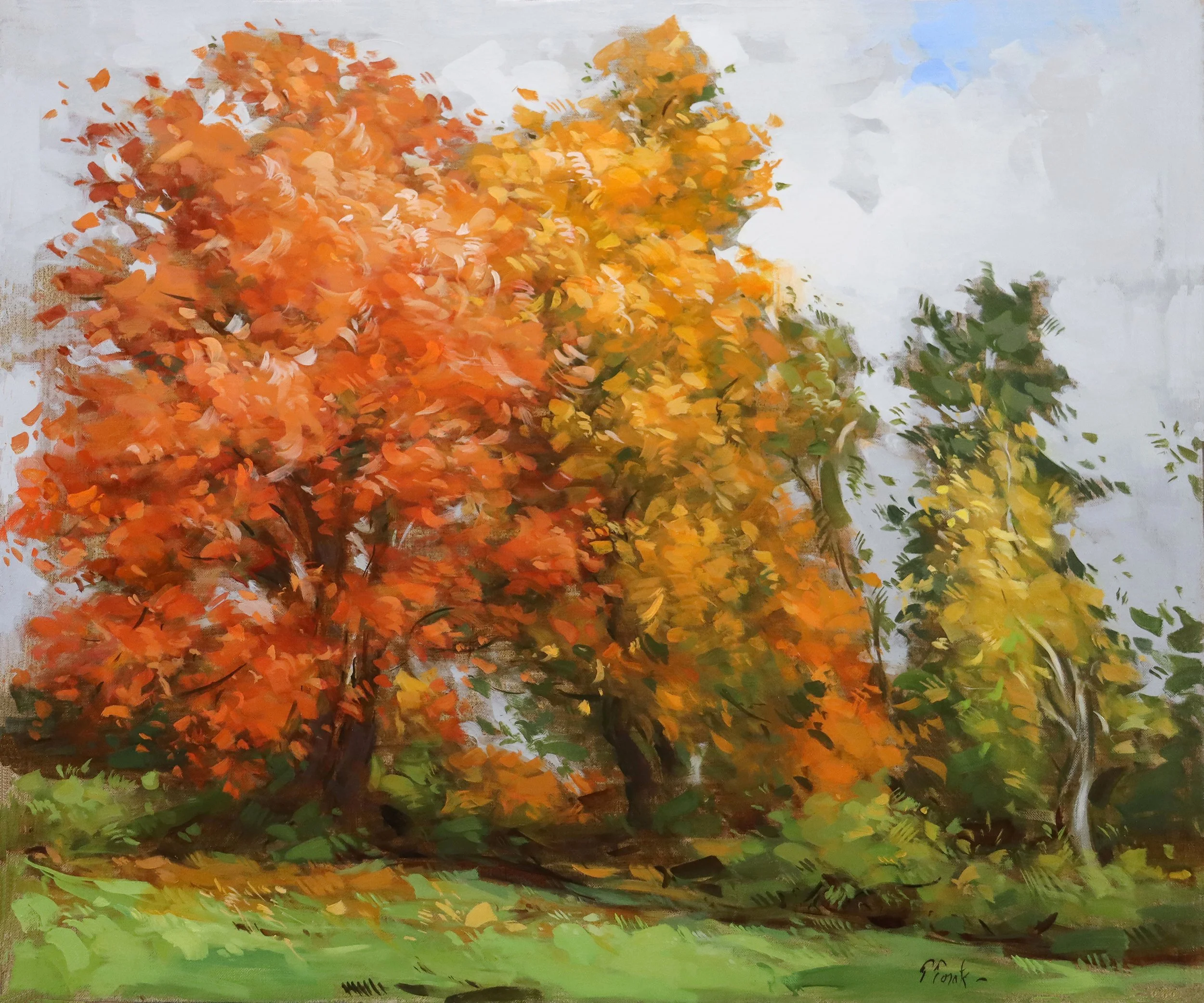 "Autumn Breeze" by Thomas Torak, 30" x 36", Oil on Linen