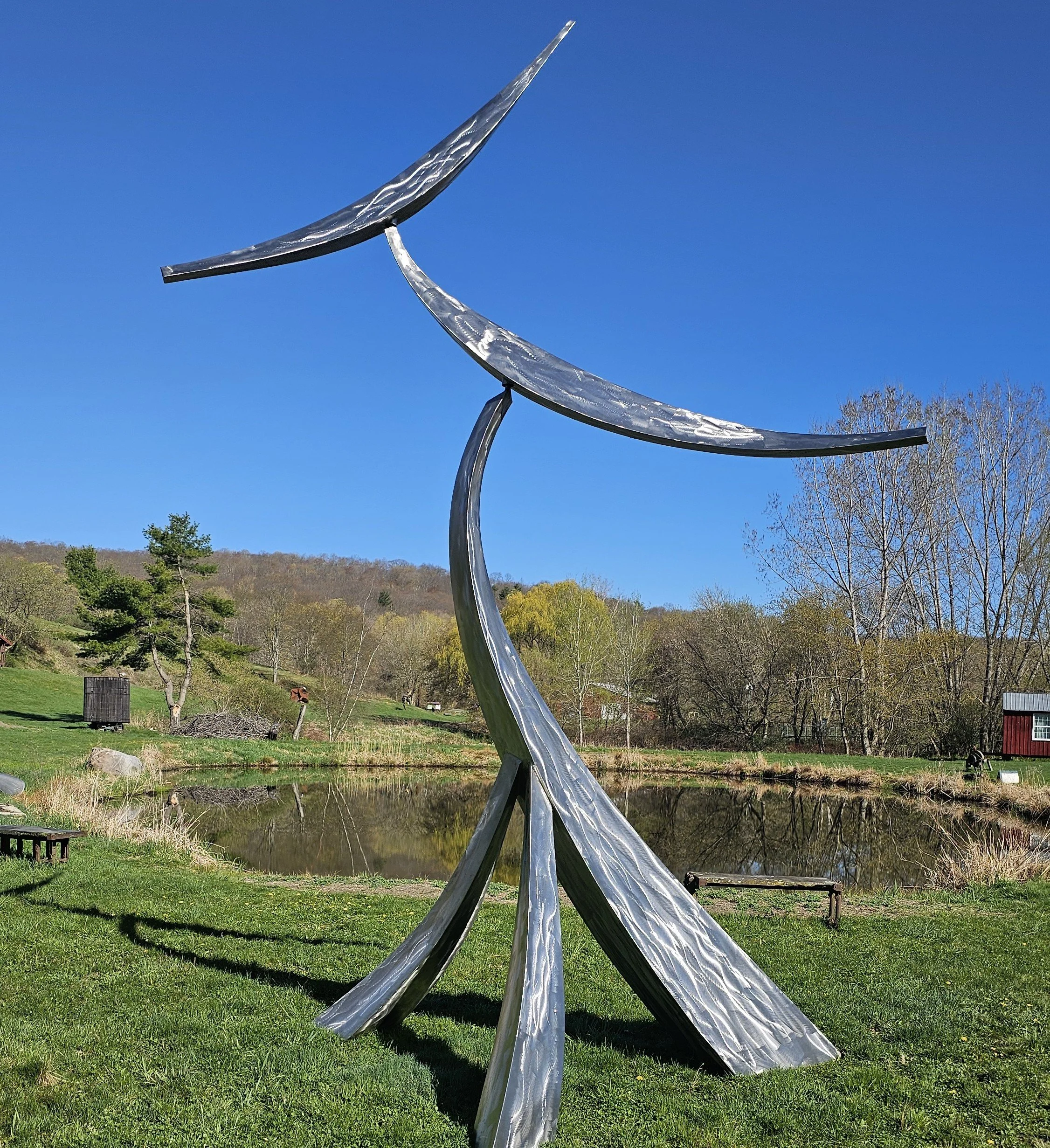 "Aloft", Stainless steel, 216"x140"x60"