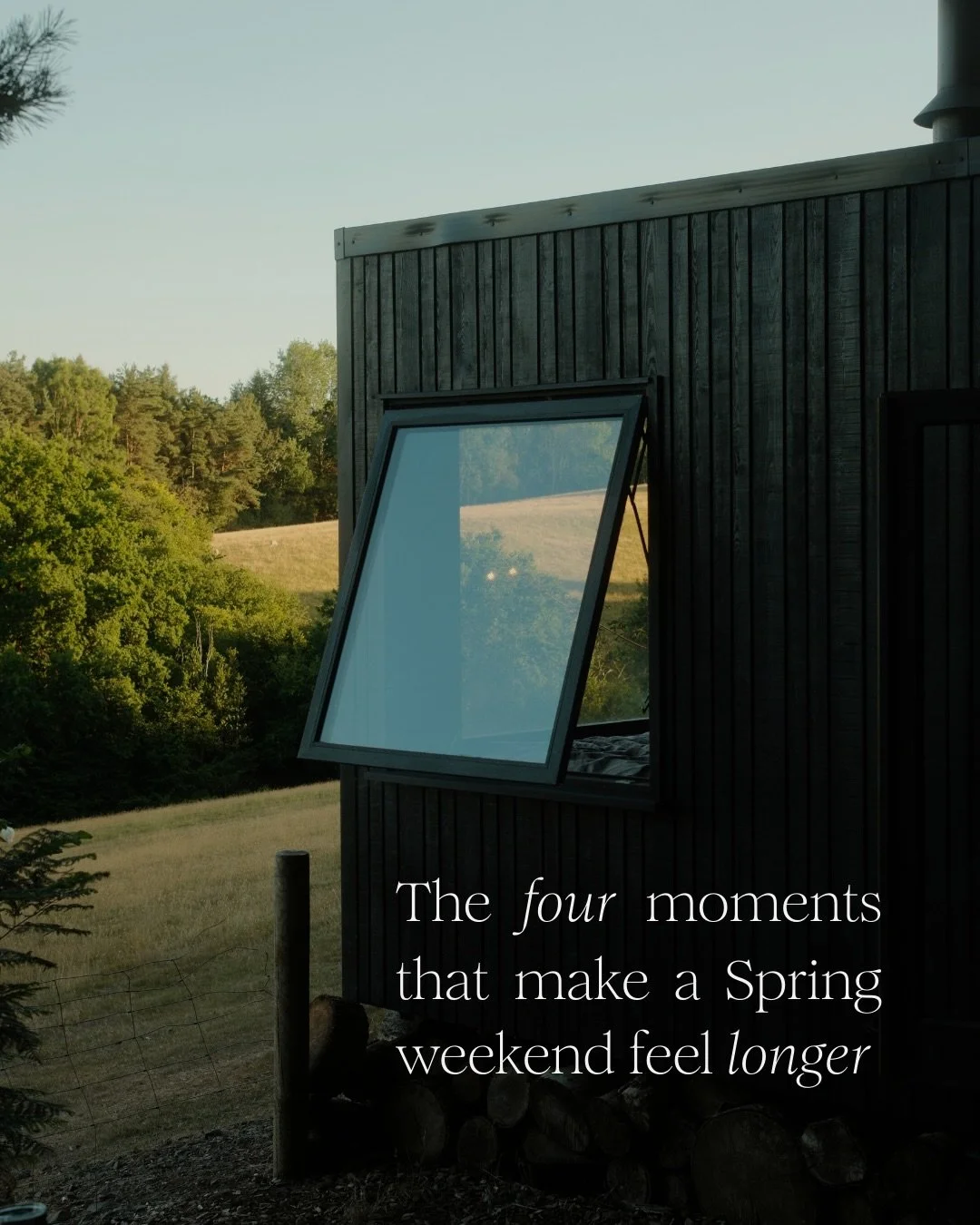Four moments. That&rsquo;s all it takes.

A Spring weekend in the Shropshire Hills. Tucked into the Downton Hall Estate with views of rolling hills, Clee Hill on the horizon, and five thousand acres of farmland and woodland on your doorstep. Walk to 