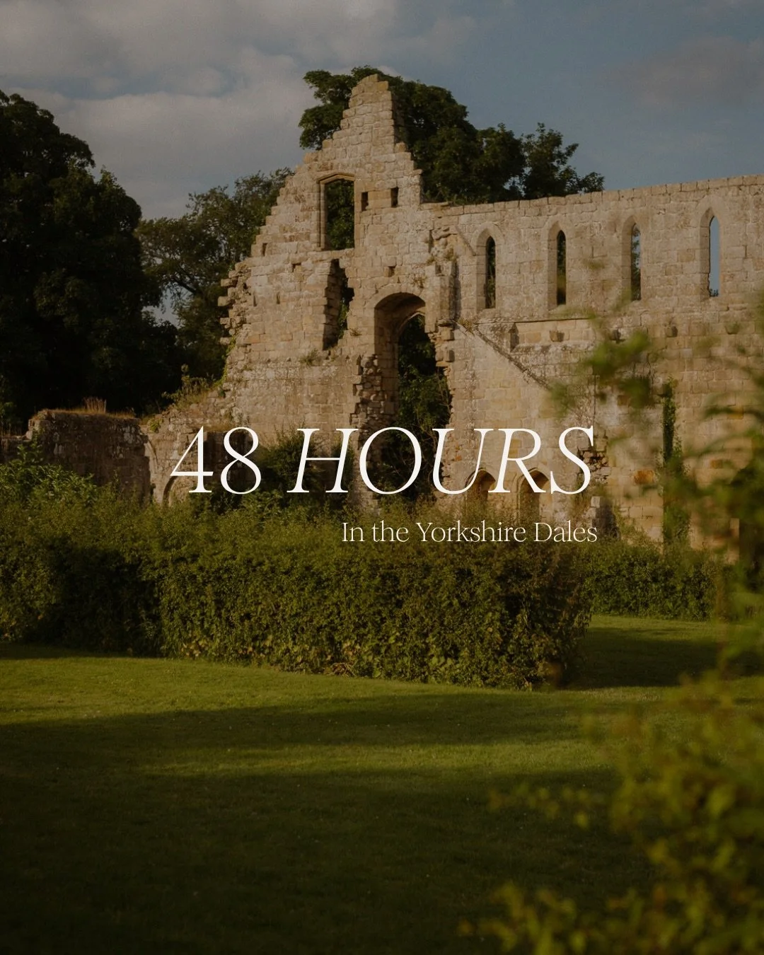 Drop your bags, pour a drink, and stand at the window with the River Ure below and Jervaulx Abbey in the distance, feeling your shoulders drop for the first time in weeks. Run the bath, cook on the fire pit, sleep well.

In the morning, coffee amongs