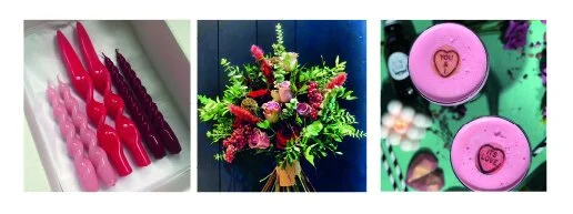 Candles by Here and now homeFlowers by Rebel and WildCocktails by The Sitting Room