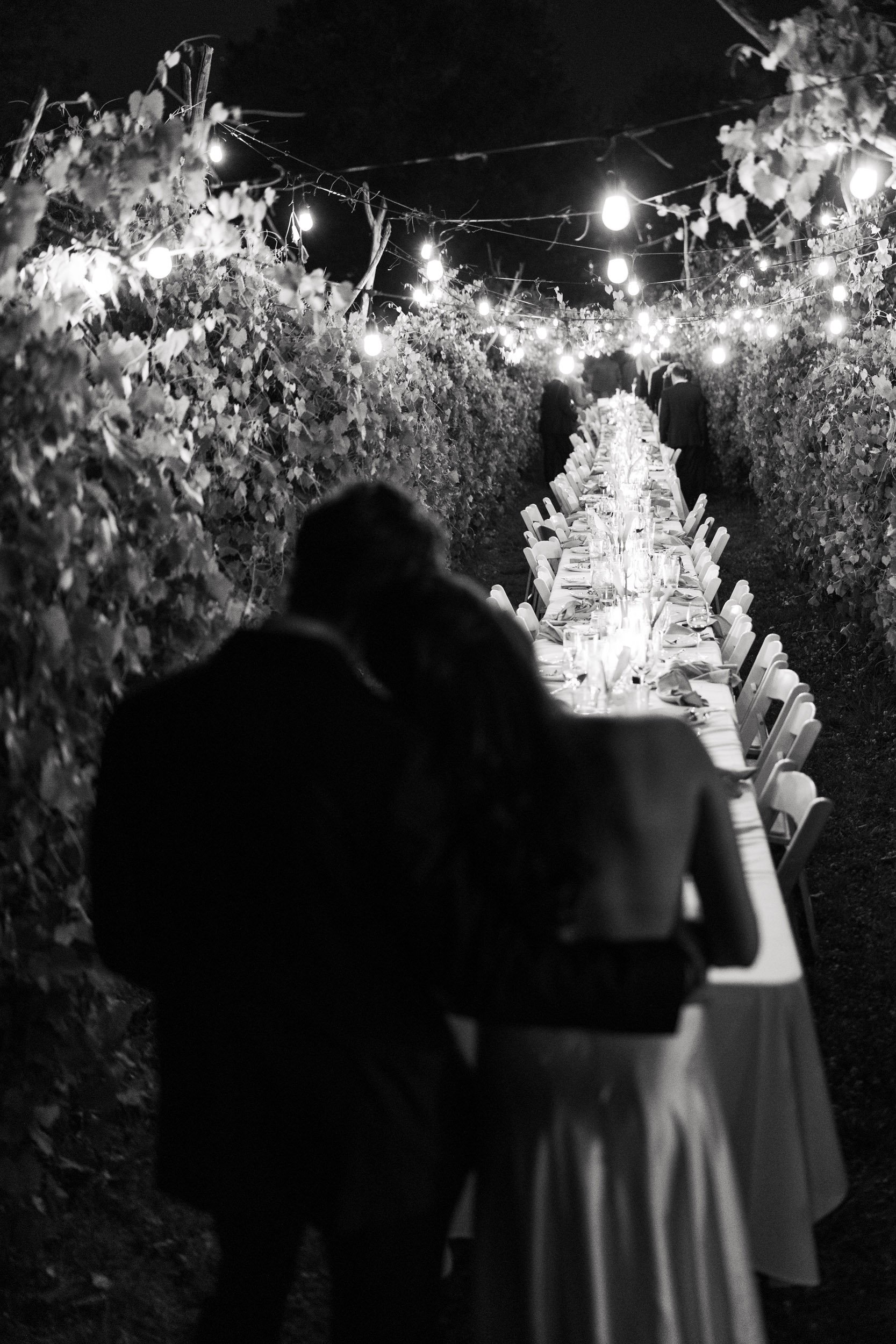 Bride & Groom at Reception Table | Milton, GA Wedding