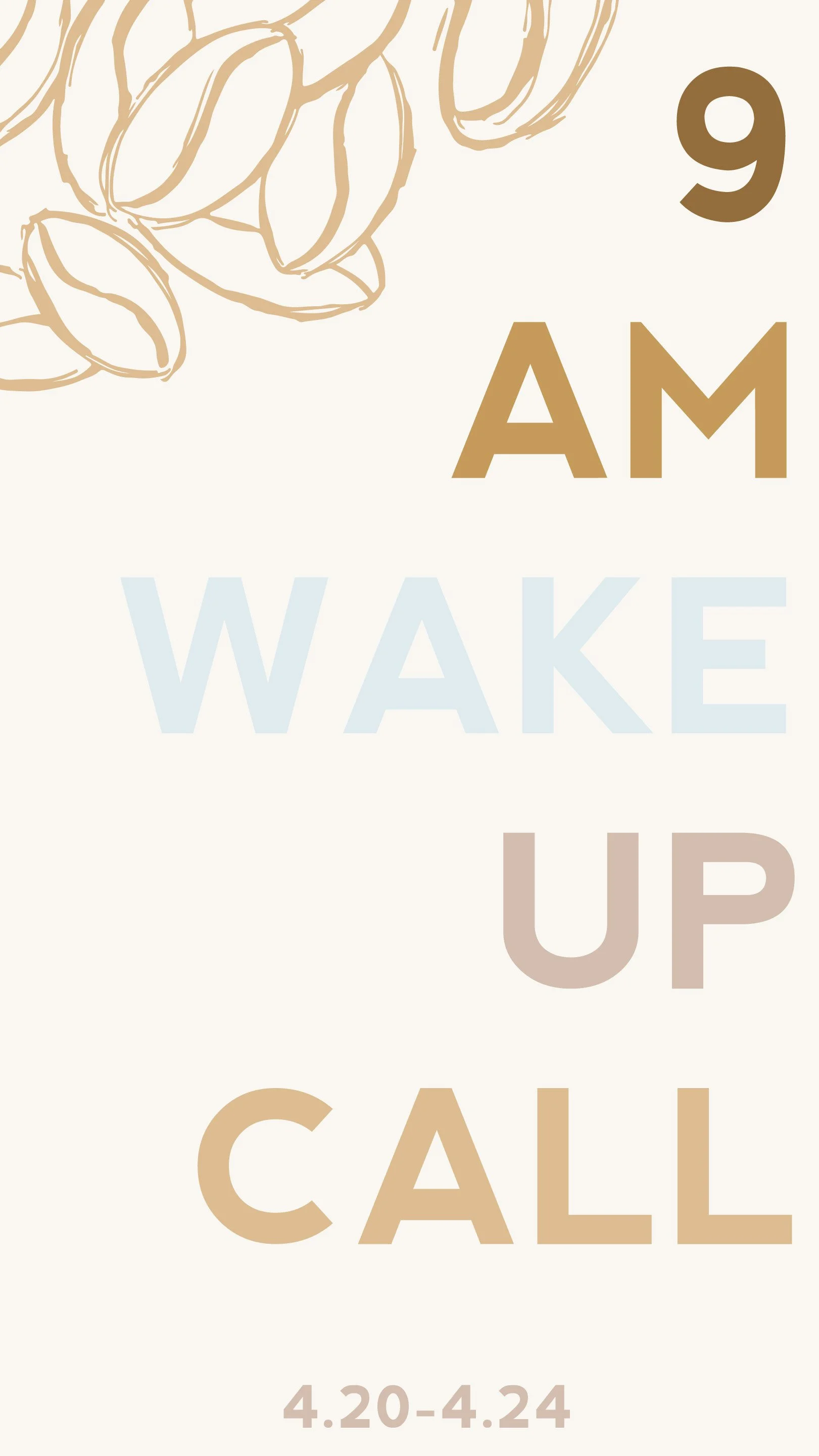 9AM Wake Up Call IG Story Graphics