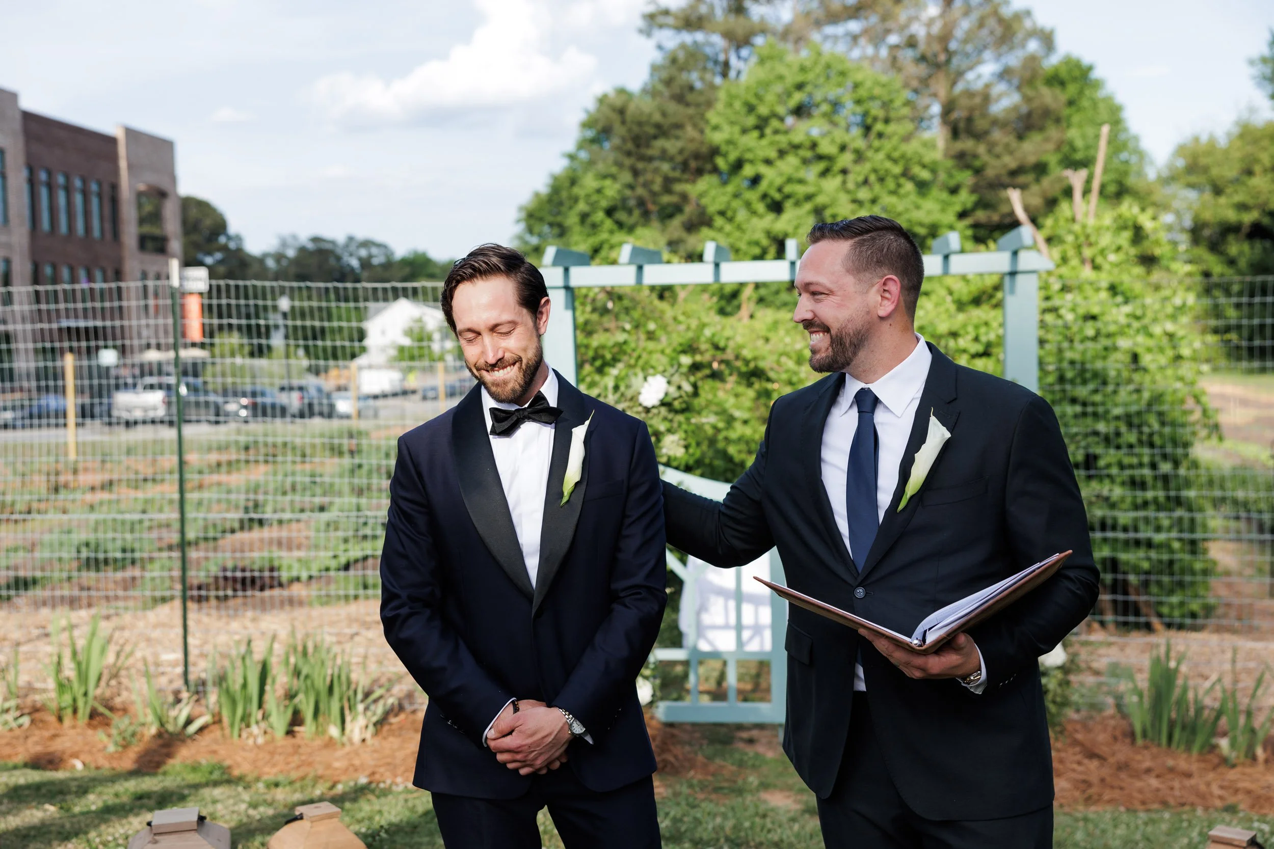 Groom's Reaction | Milton, GA Wedding