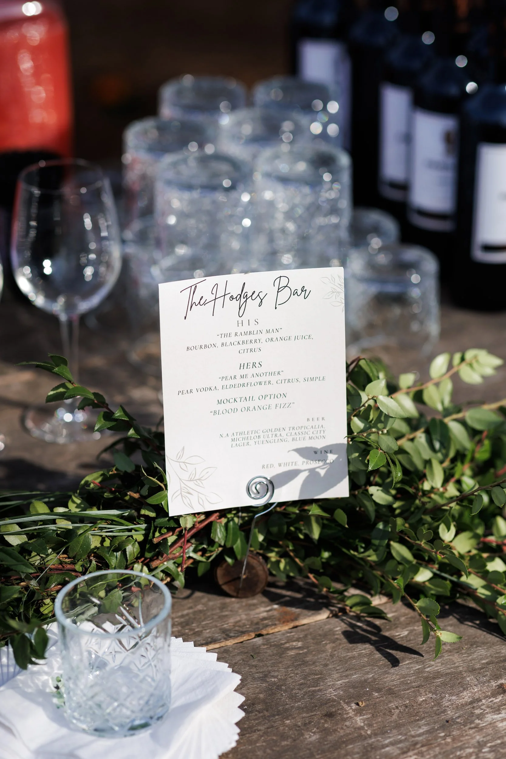 Bar Menu Detail
