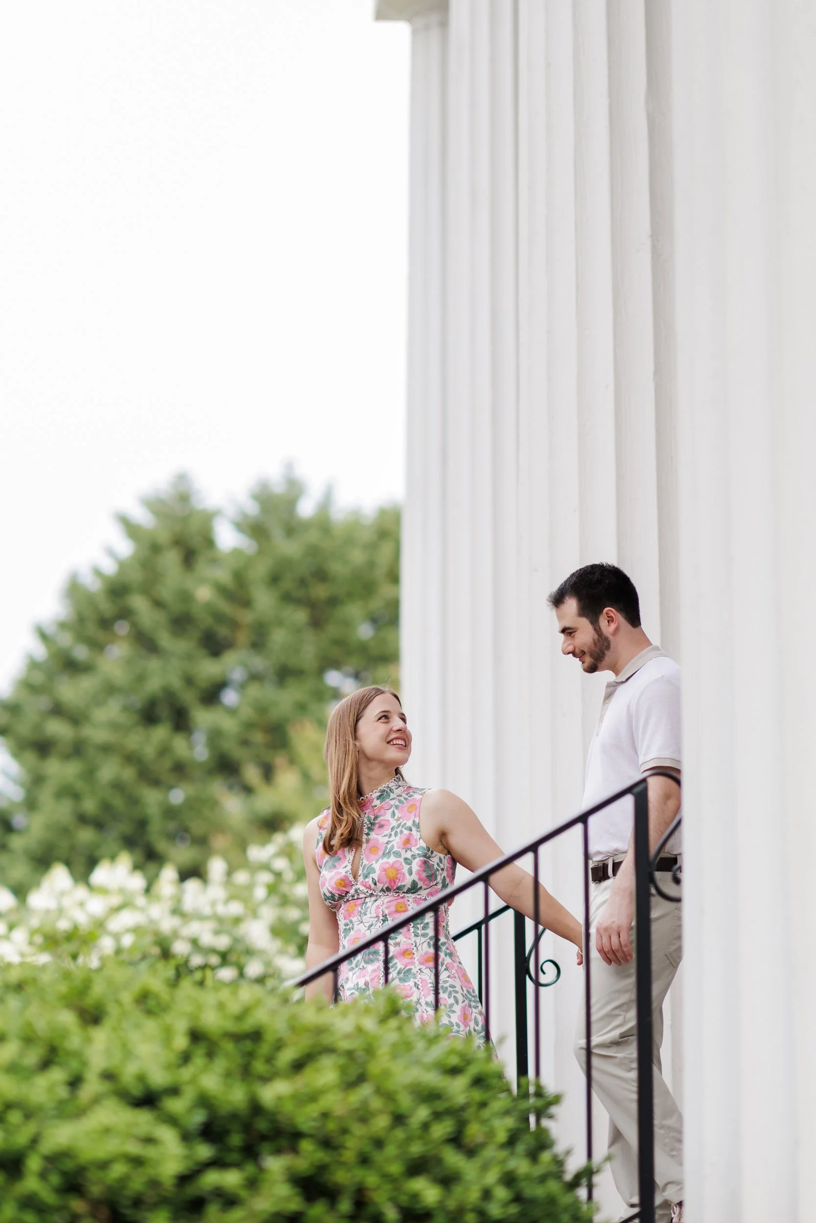 Staircase Engagement Portrait