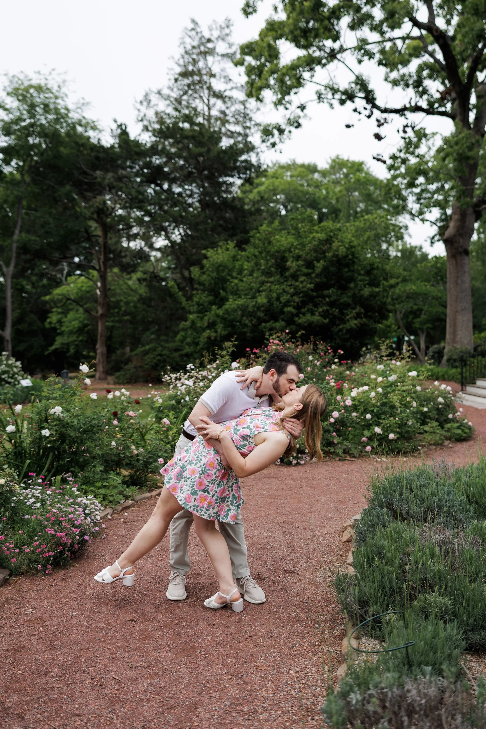 Dip Kiss | Barrington Hall Engagement