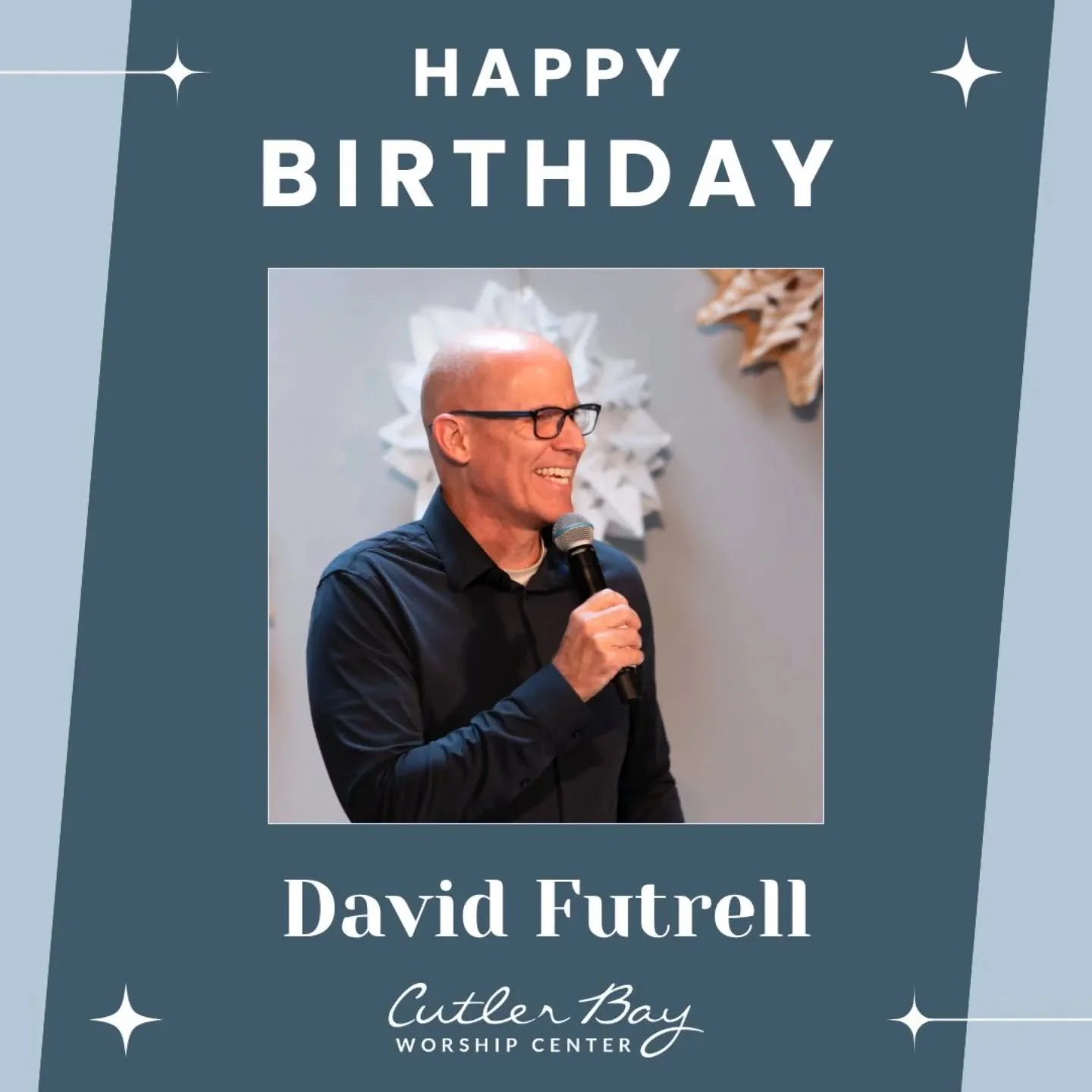 We want to wish David Futrell, our amazing Community Pastor, a very special Happy Birthday today!!!! 🥳🙌🏼

We are so grateful for you and bless you with huge blessings over this next year!!!! We are excited to see what God will do in and through yo