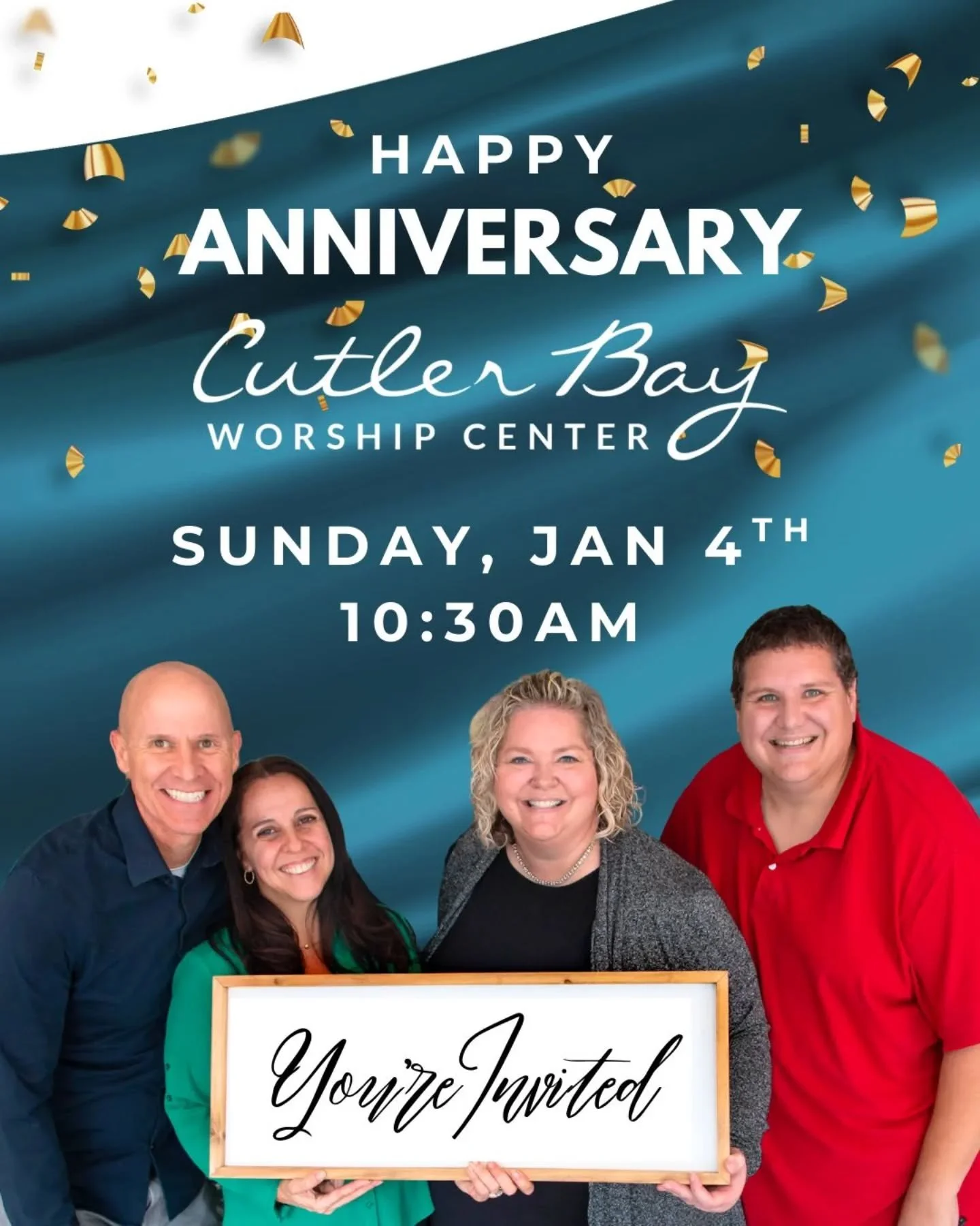 We are excited for our 1st service of the new year!! Can't believe it has been a year since our 2 churches came together to serve Jesus and our community all together! Join us tomorrow as we thank God for all He has done and will continue to do in ou