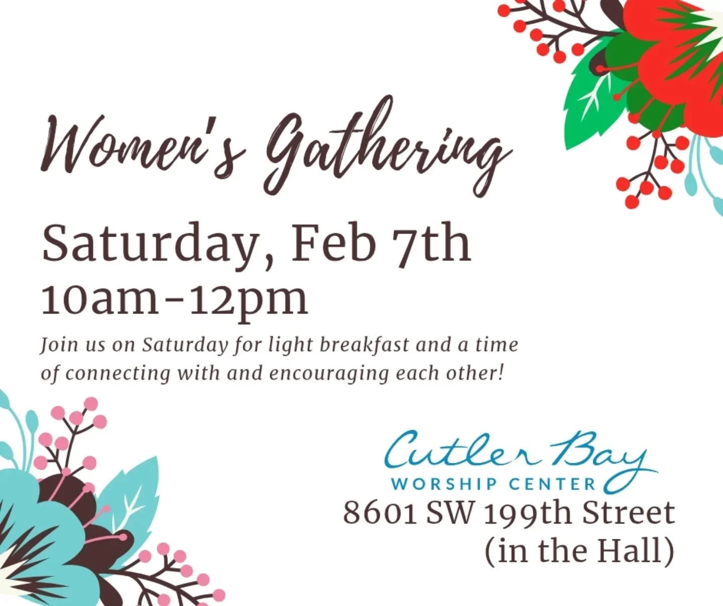 Join us tomorrow for our Women's Gathering!! 10am-12pm
Tomorrow's focus is The Father Heart of God! ❤️❤️