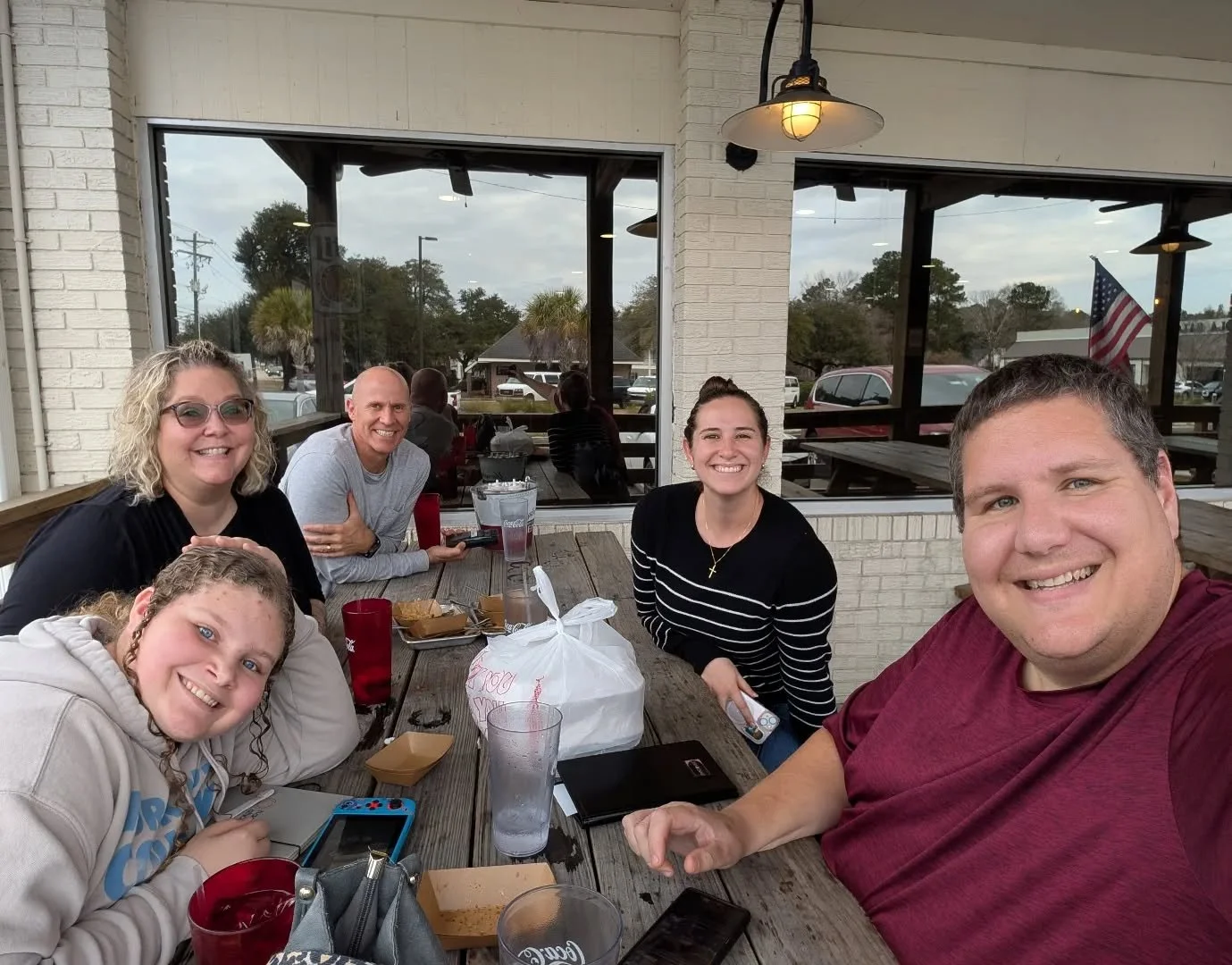 Loving our time all together, God has been doing so much at this retreat!! Can't wait to bring it home to our church family!! 🙌🏼❤️🙌🏼 And of course we had to stop and get some southern BBQ! 🤣