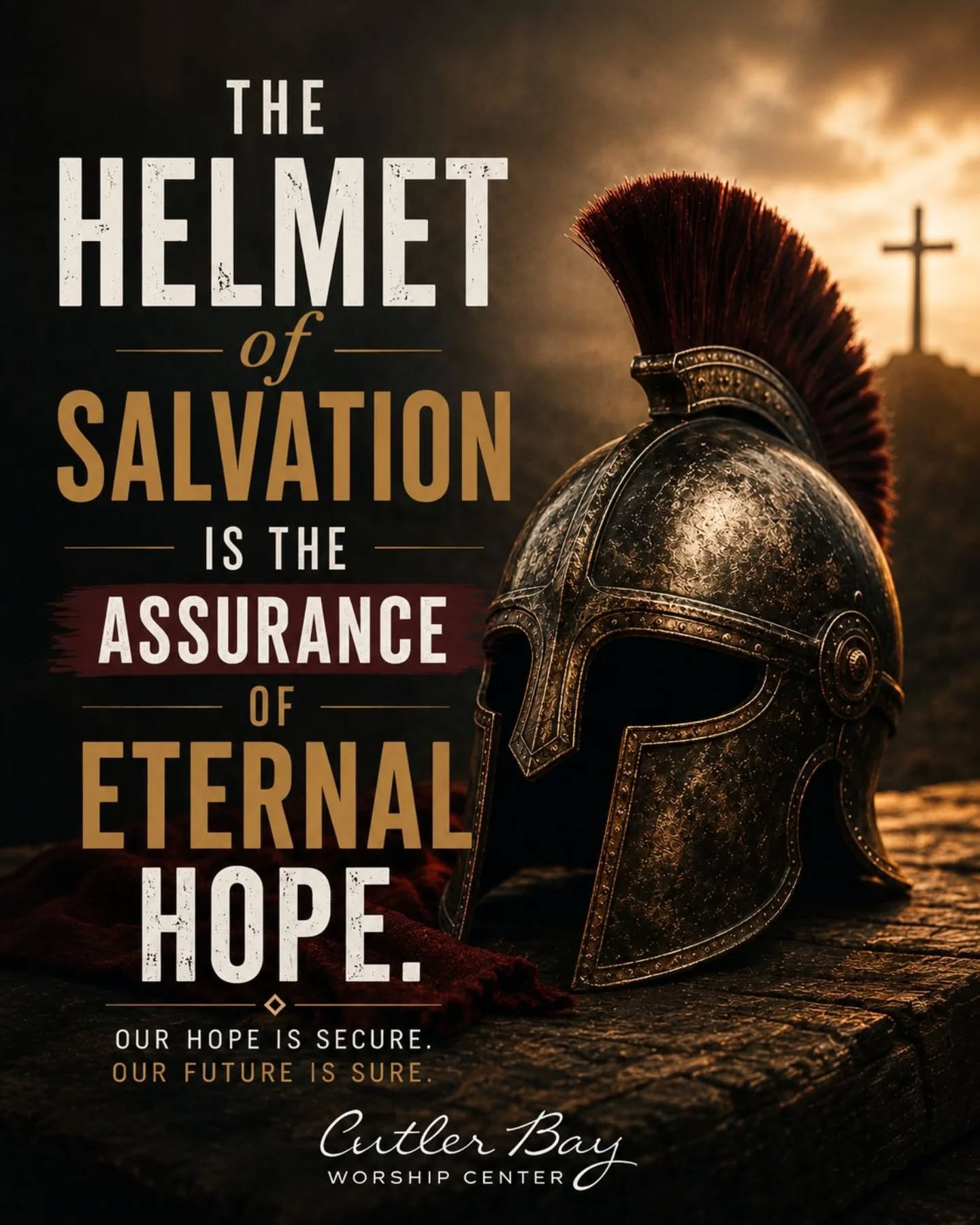 If you missed yesterday&rsquo;s sermon on the Helmet of Salvation, you can still catch it on YouTube or Facebook! 🙌

What a powerful reminder of why it&rsquo;s so important to understand what the Armor of God does in our lives. The Helmet of Salvati