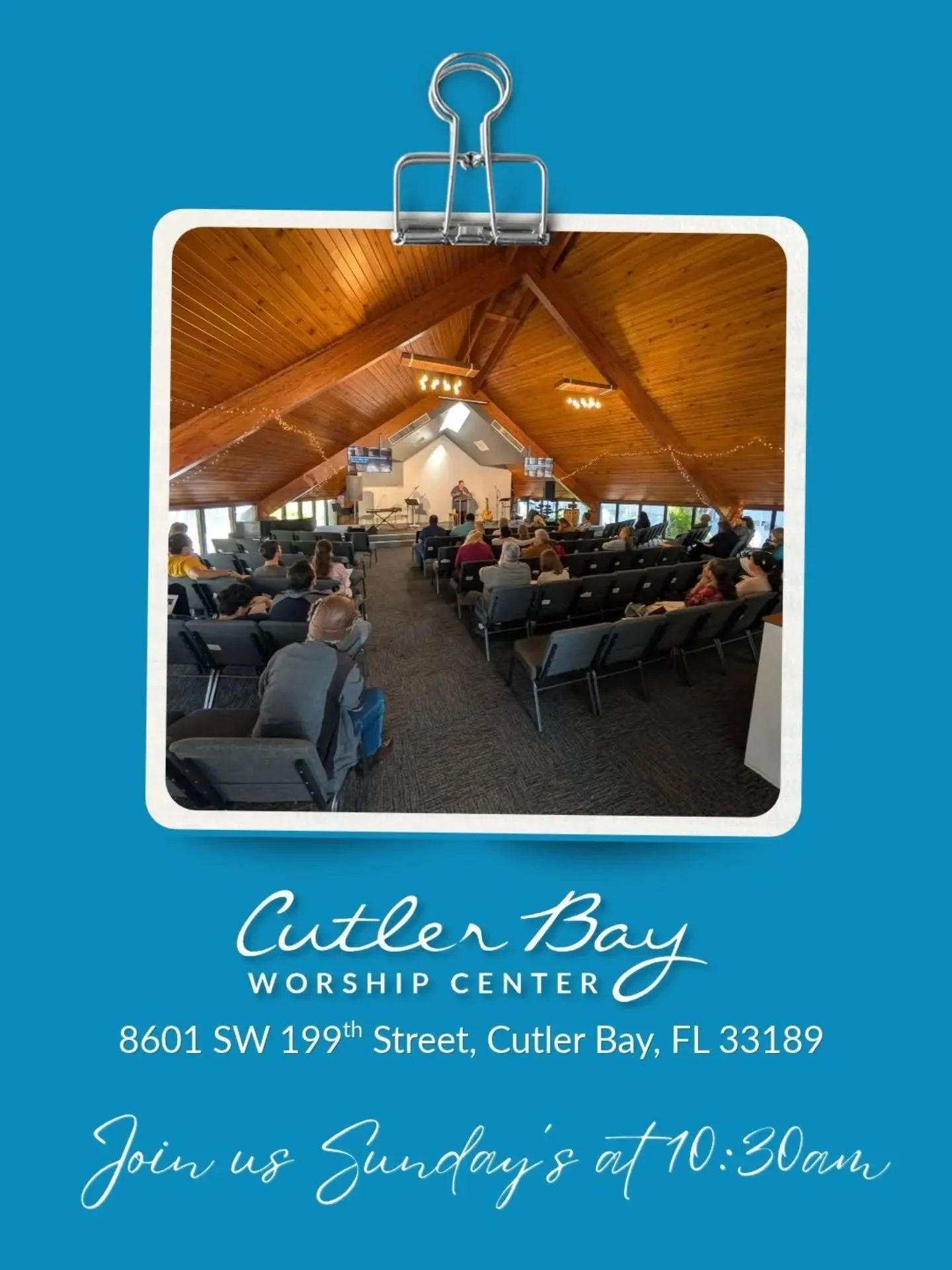 Looking for a church where you can grow in your faith, experience genuine worship, and find a community that will walk with you? There&rsquo;s a place for you at Cutler Bay Worship Center.

We would love to welcome you this Sunday at 10:30 AM!

📍 86