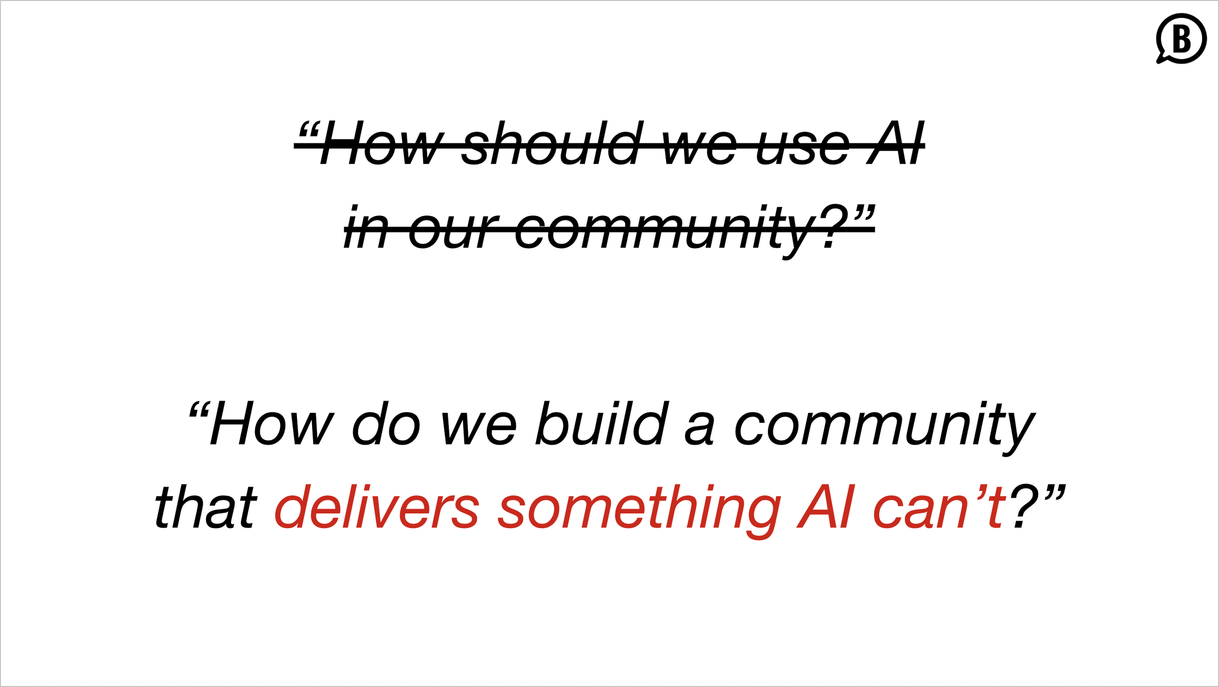 AI-Forward Community Strategy