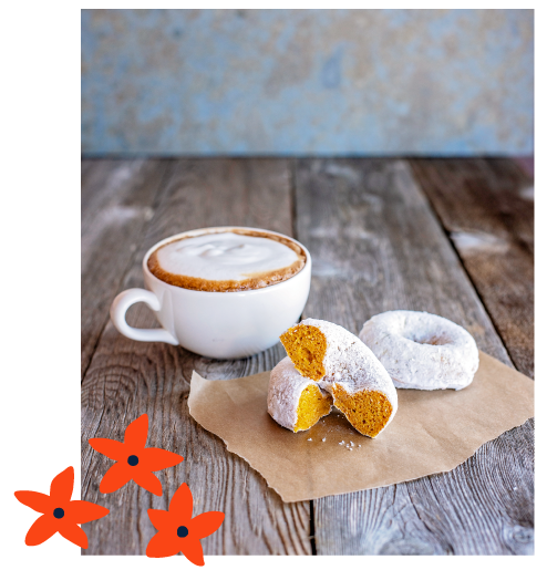 Donut and a Coffee at Wild Poppy Market