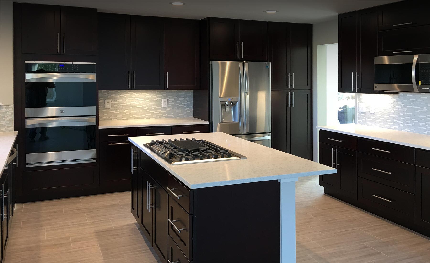 espresso-shaker-houston-cabinets — igranite