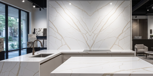 Calacatta-8837-quartz-houston-countertops — iGranite Countertop and ...