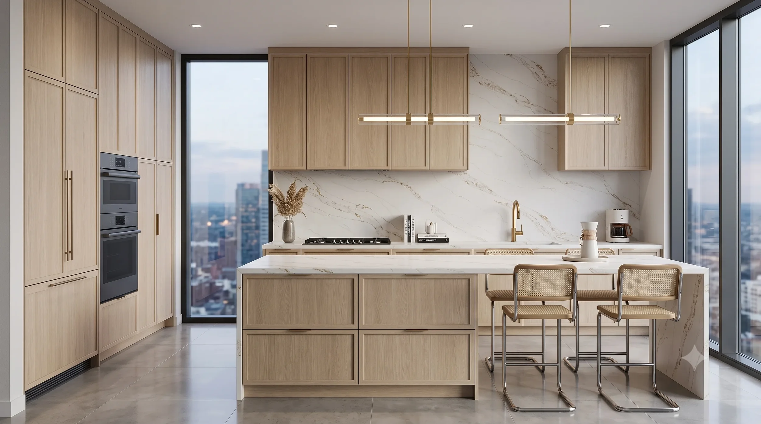 Calacatta Gold 02 Quartz Slab Houston Installed 