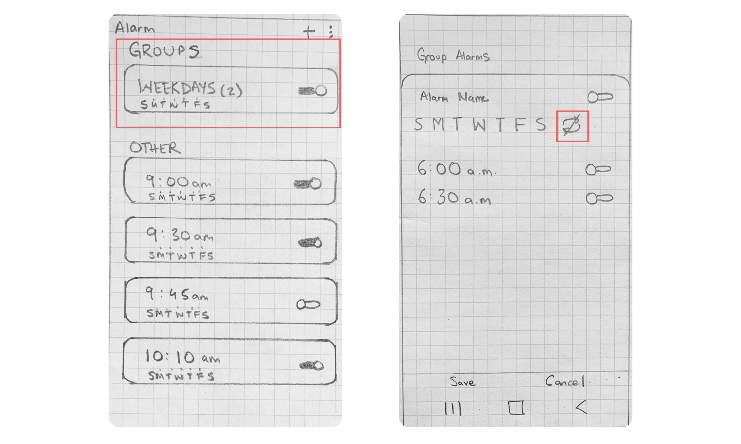 UX Design - Android Clock App