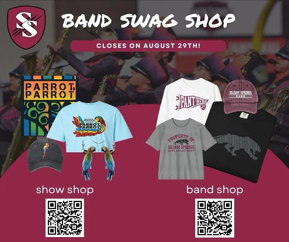 INTRODUCING THE BAND SWAG SHOP!

Our brand-new merchandise shop is officially open! Packed with shirts, hoodies, hats, and more to kick off the season in style. This LIMITED-TIME drop is only available for 2 weeks, so snag your favorites before they&