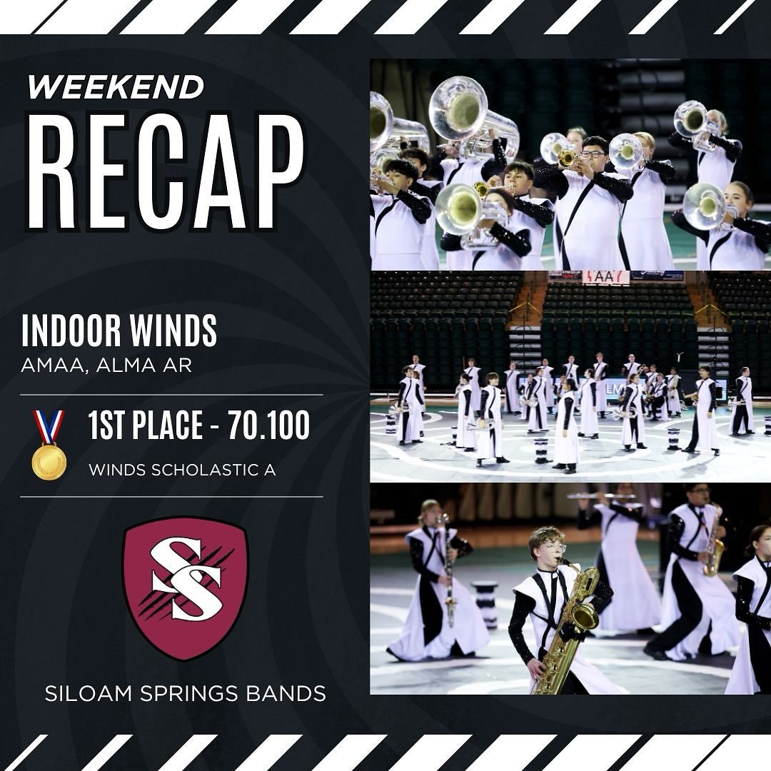 A strong opening to the Indoor competitive season! Indoor Winds travelled to Alma this weekend for their first performance of their show &ldquo;Spinning Together&rdquo; at AMAA, and walked away with the GOLD MEDAL in their division! 🥇 

Tune in next