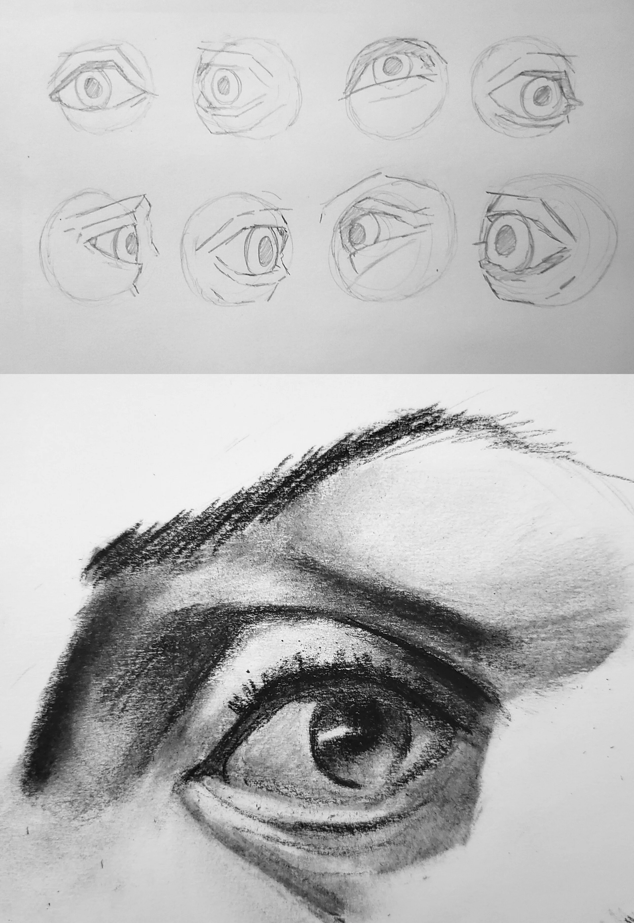 Eye Study-Charcoal