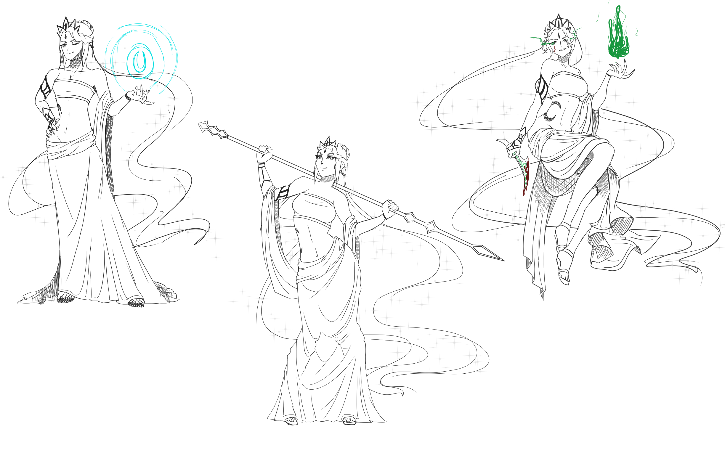 Elven Goddess-Poses