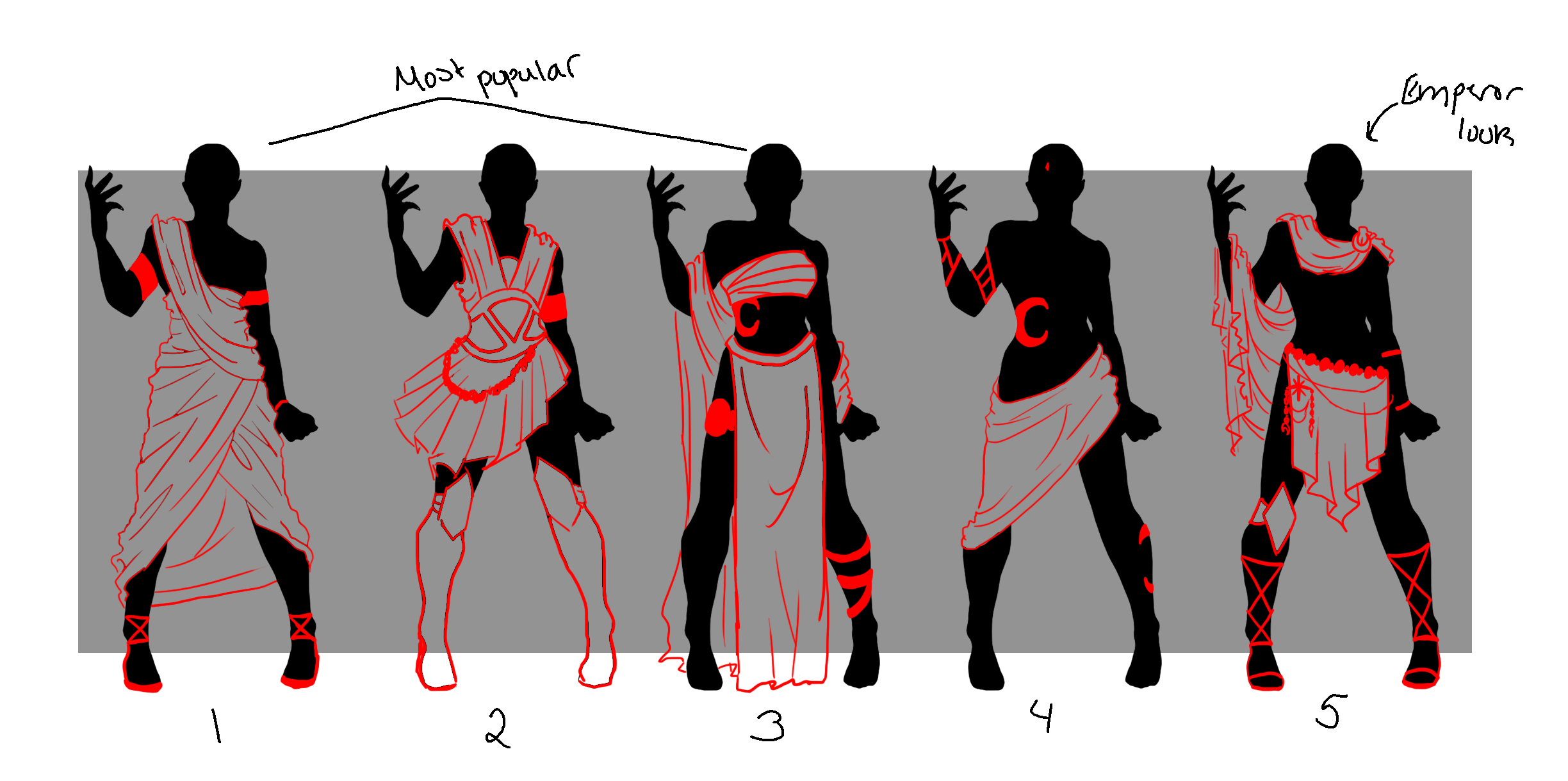 Elven Goddess-Outfit Designs