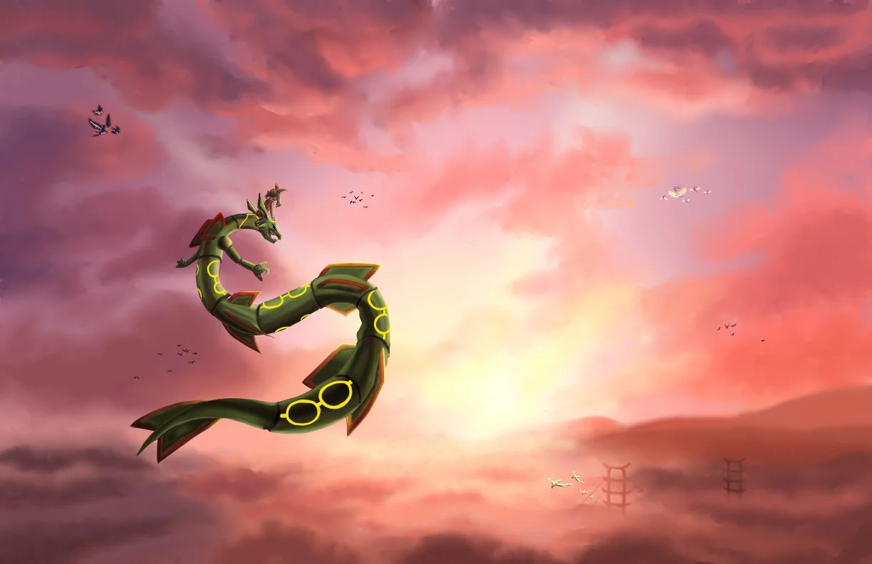 Rayquaza Flying