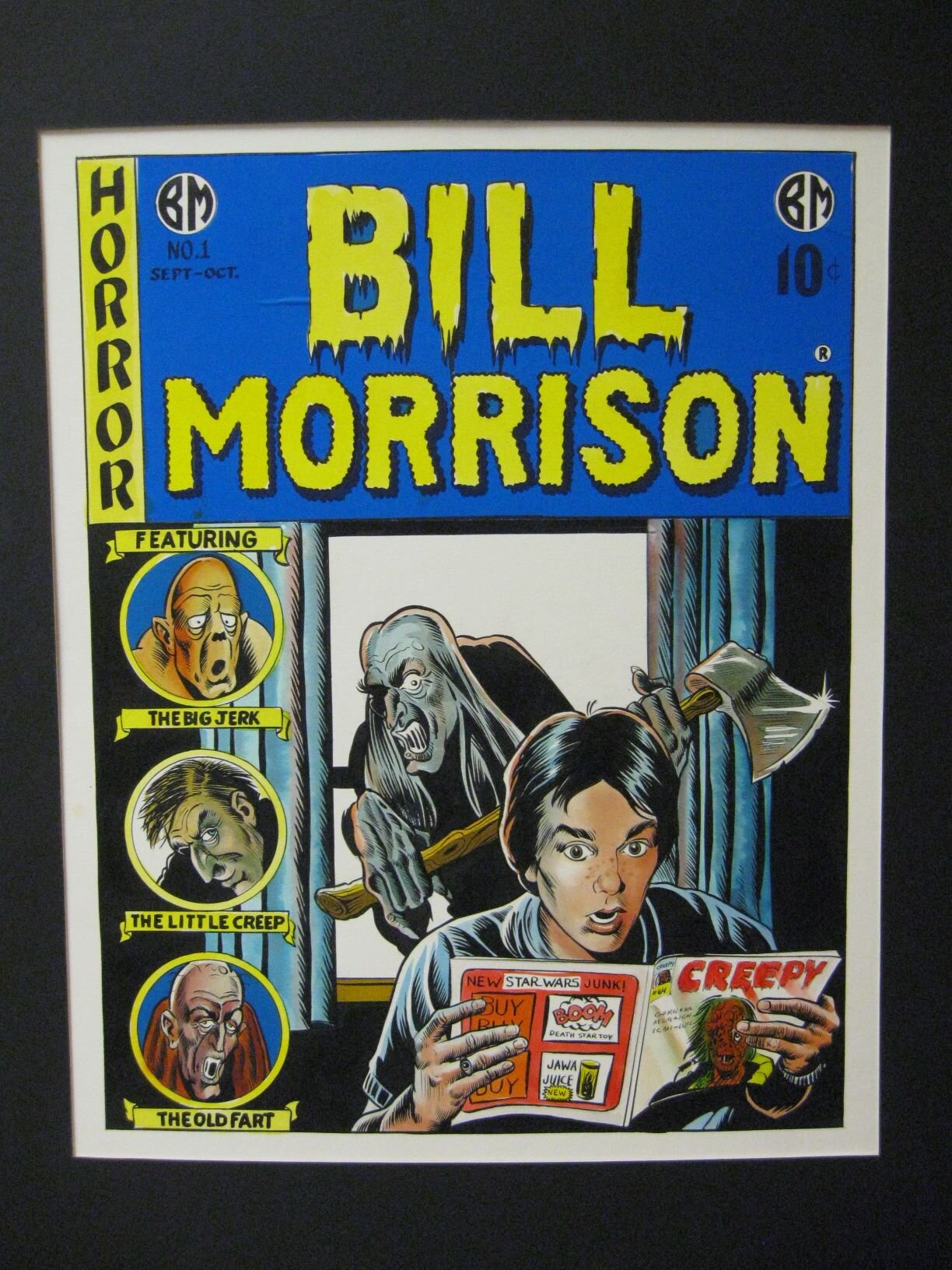 Early Bill Morrison “Horror Comic” college art project 1979