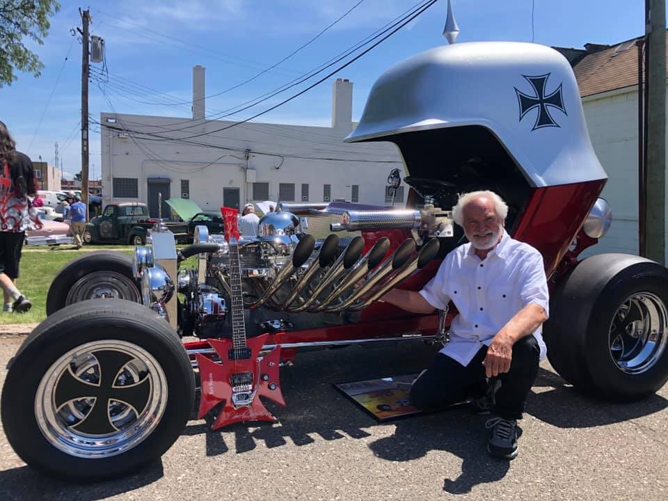  Chuck Miller pictured with the Red Baron Roadster 
