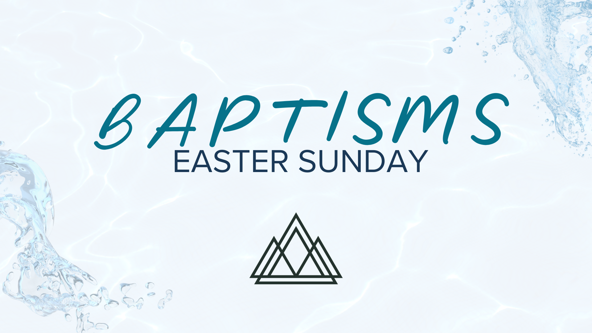 Baptisms on Easter