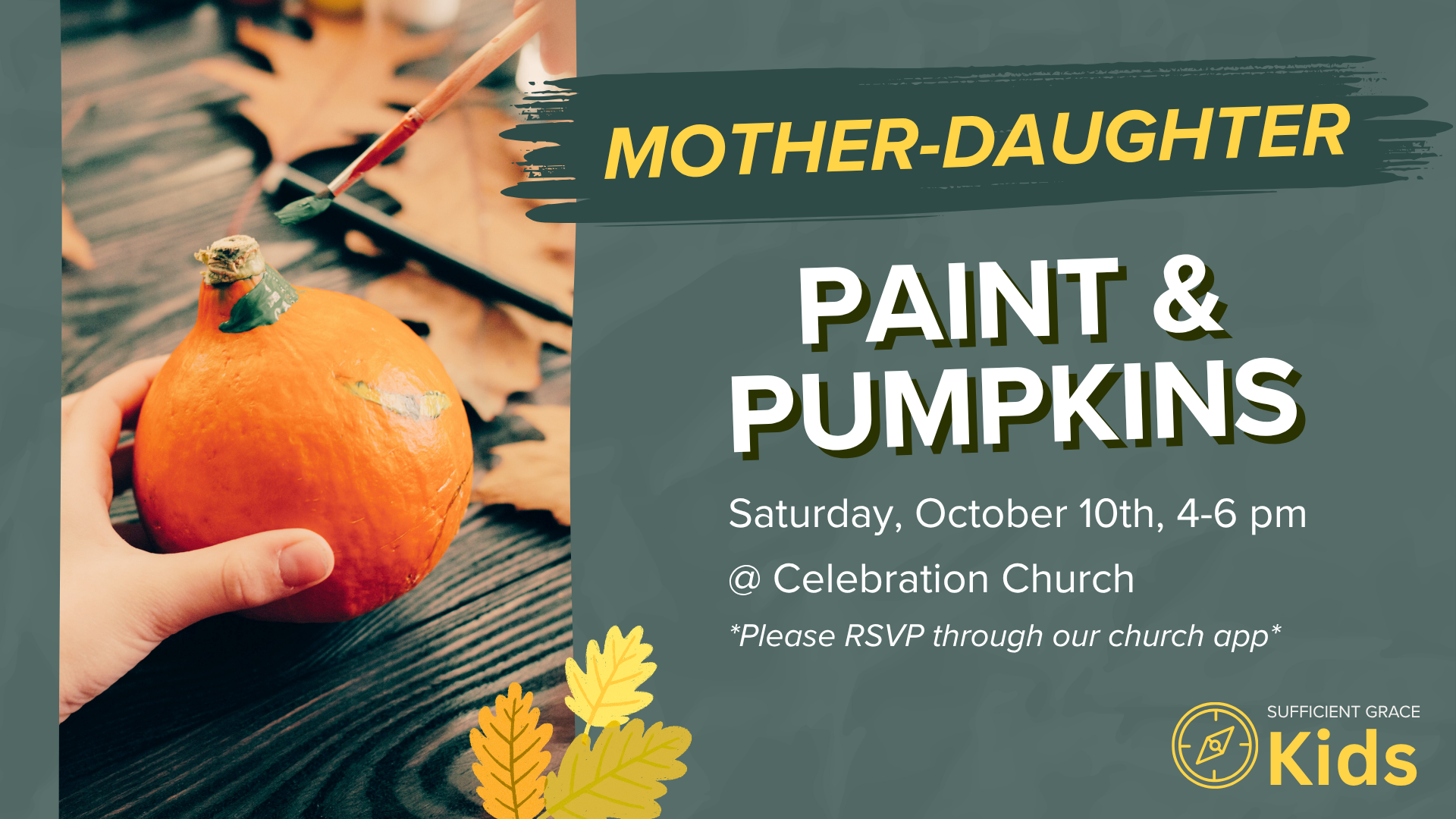 Mother-Daughter Paint &amp; Pumpkins