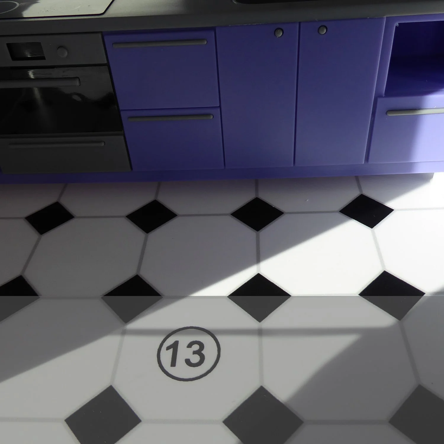 13. Tiled floor
