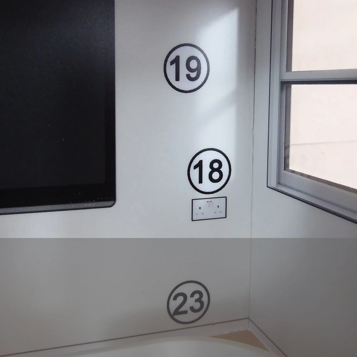 23. Treated solid wood or uPVC skirting boards