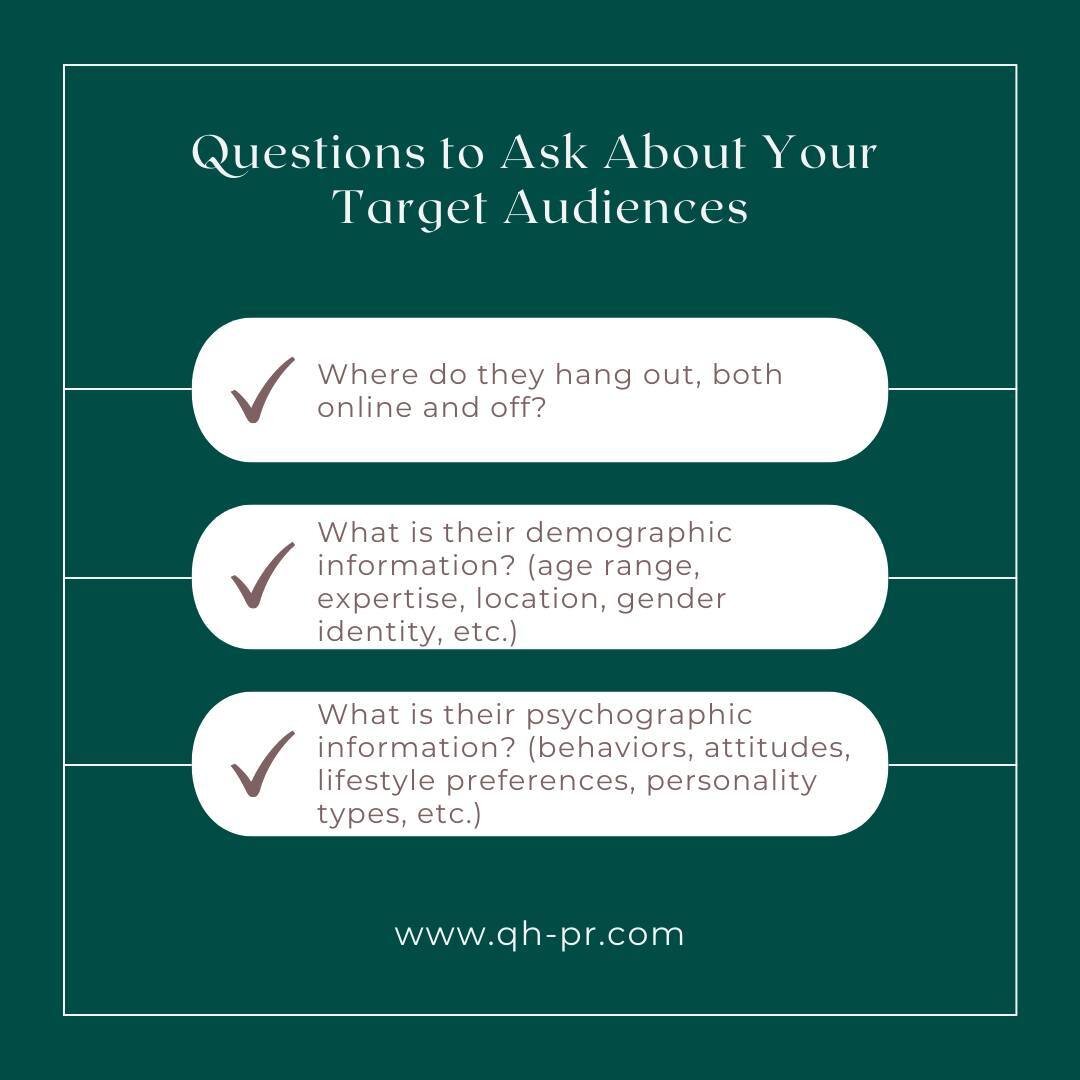 Whether you call them target audiences, key publics, or just &ldquo;those people we&rsquo;re trying to reach,&rdquo; it&rsquo;s imperative you get to know them *before* your campaign kicks off. Here are a few tips to get you started. #socialmediatips