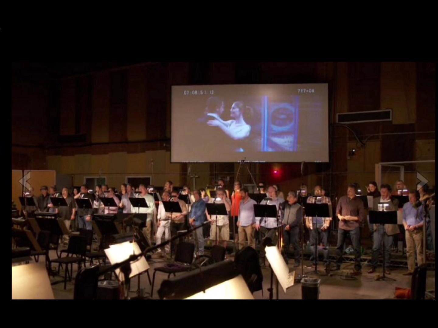 #ThrowbackThursday to the recording of the La La Land Soundtrack, recorded at Sony Studios on the Barbra Streisand Sound Stage! So honored to have been a part of this magical project! Can you find me in the photo? Back row, third one from the right. 