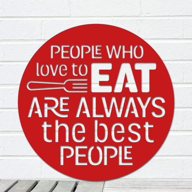 Modern Kitchen Wall Decor – Julia Child Wooden Sign with Quote, Farmhouse Dining Room Art