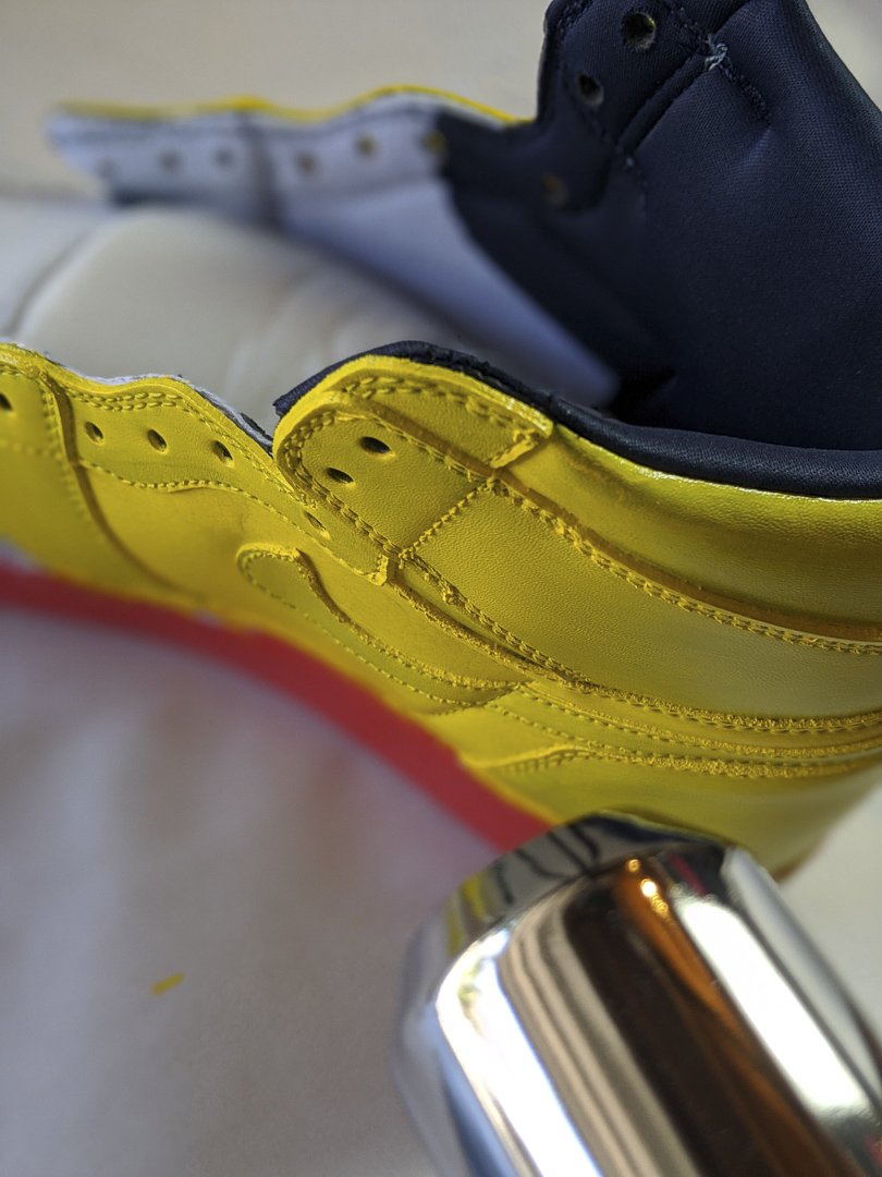 Custom Air Jordan 1 sneakers with Spoon Sports Livery