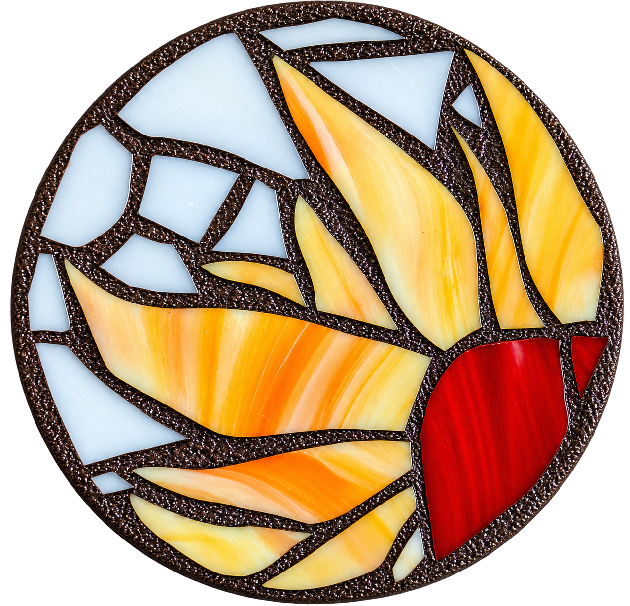 Floral Mosaic Coaster Set (Round)