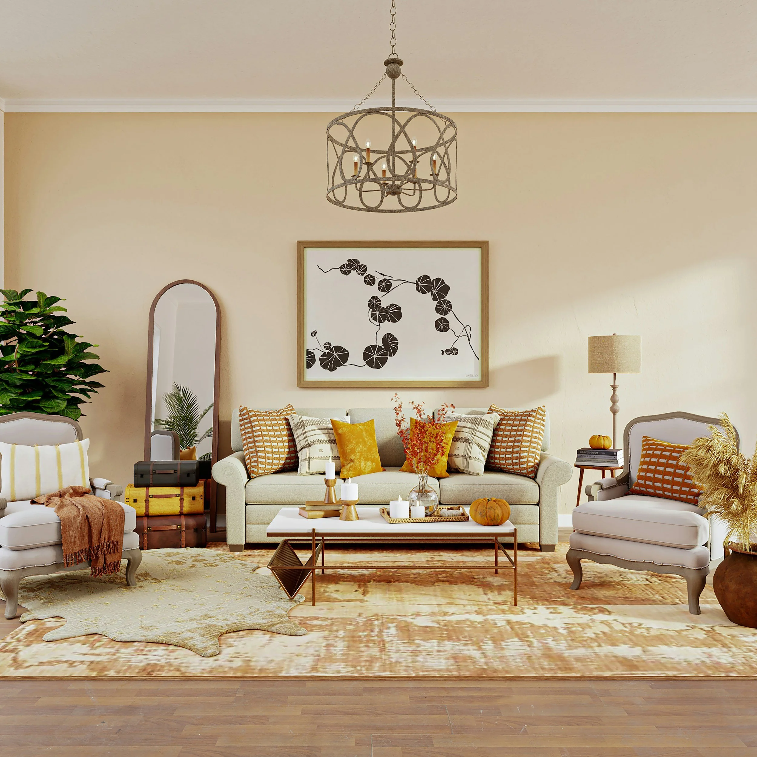 autumn inspired home interior design