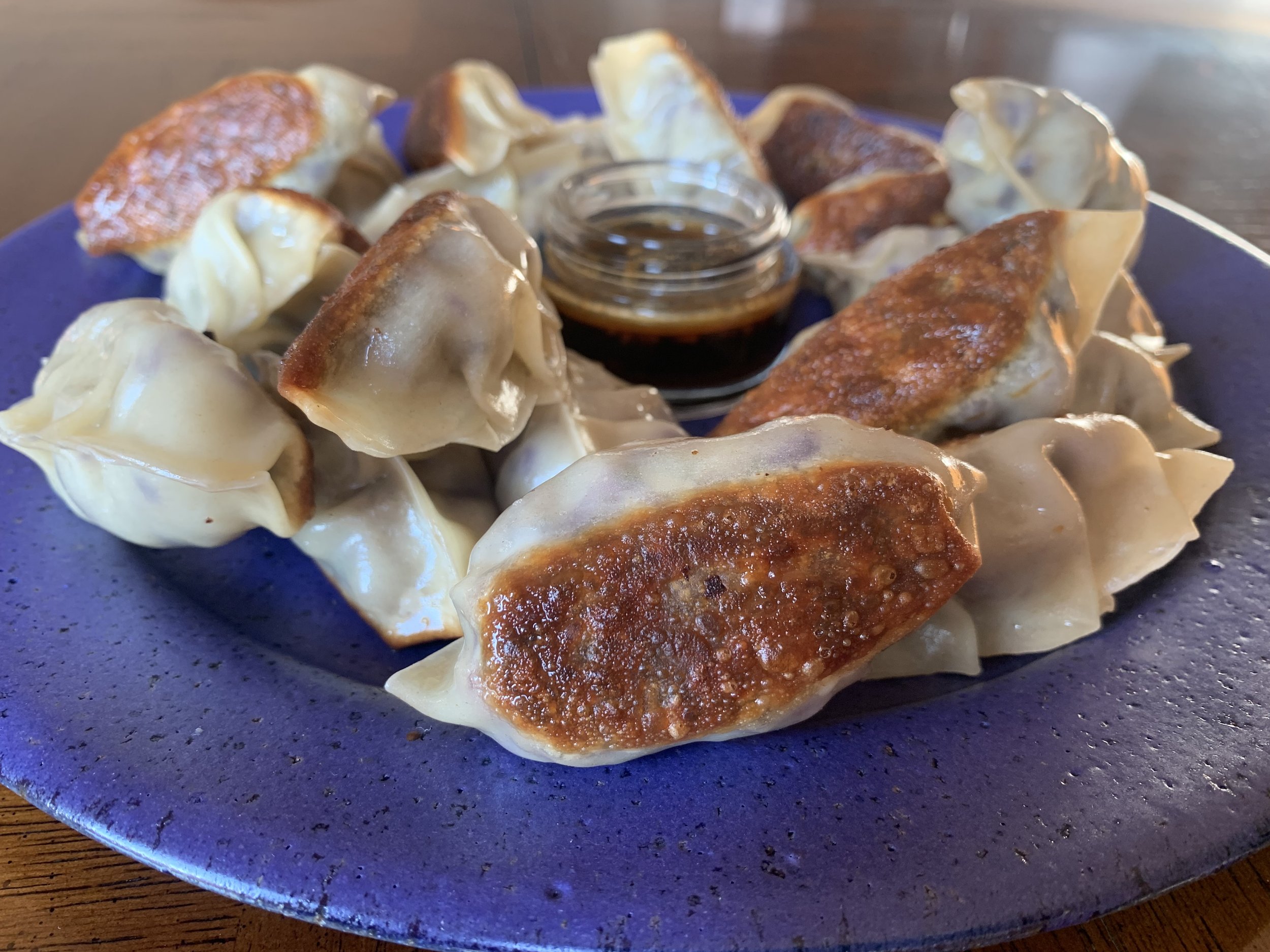 Mushroom, Pork, and Vegetable Potsticker