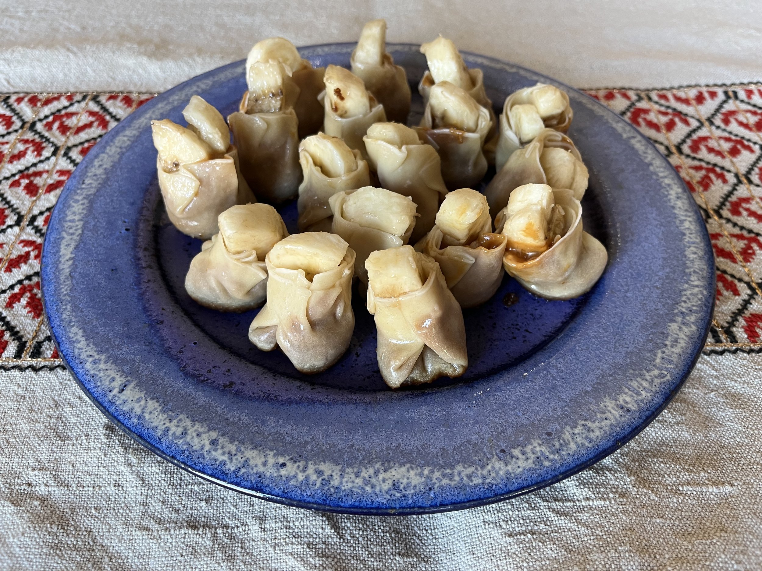 Cookie Butter and Banana Potstickers