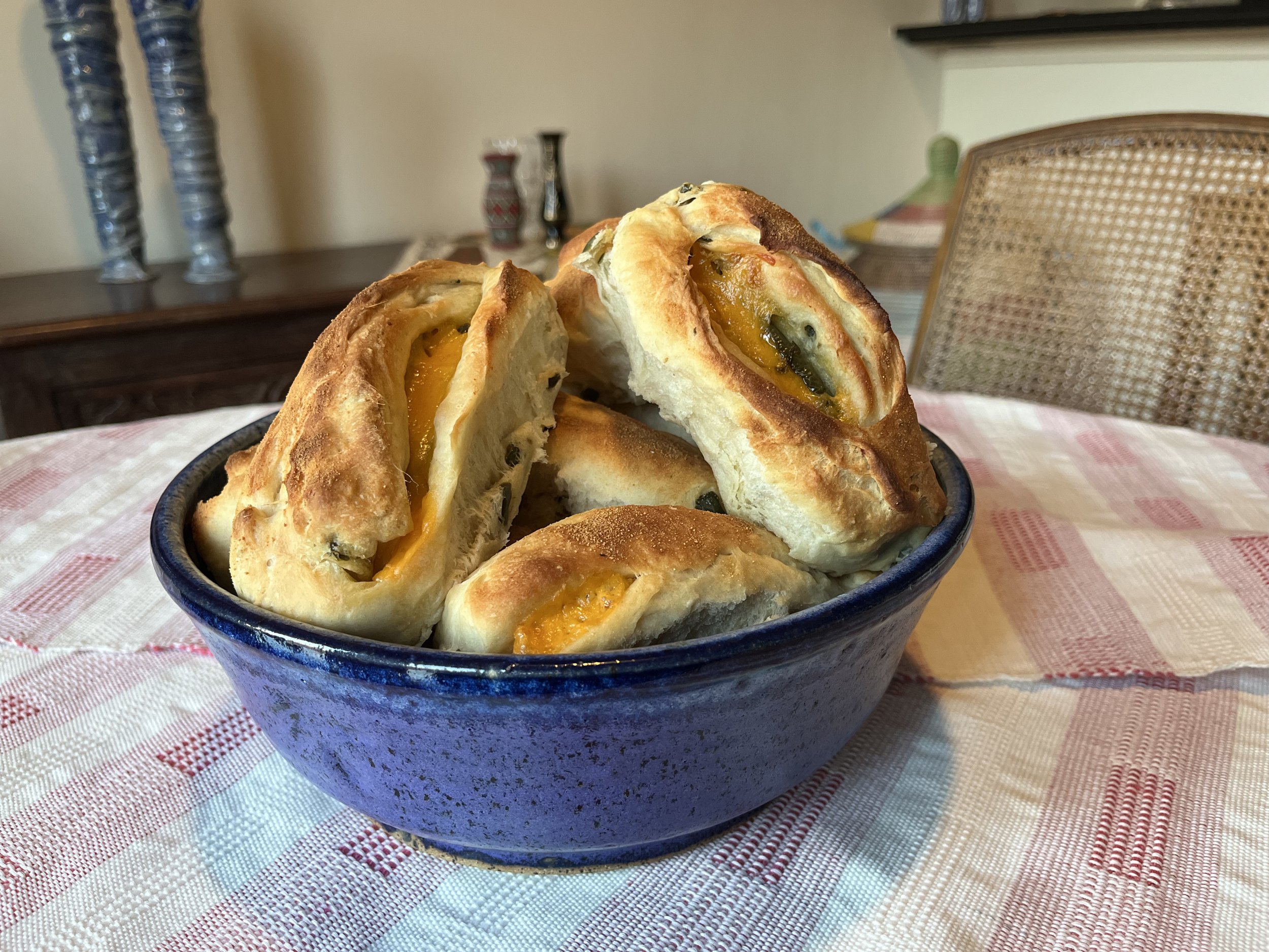 Jalapeno, Ham, and Cheese Rolls