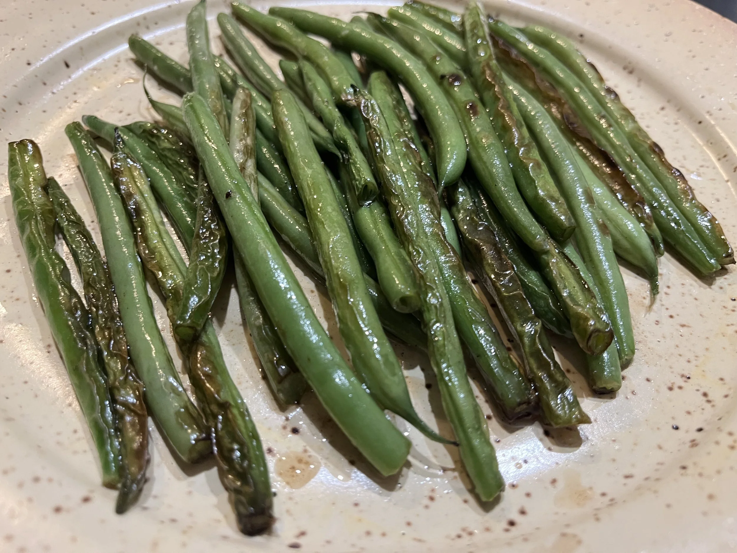 Charred Snap Beans