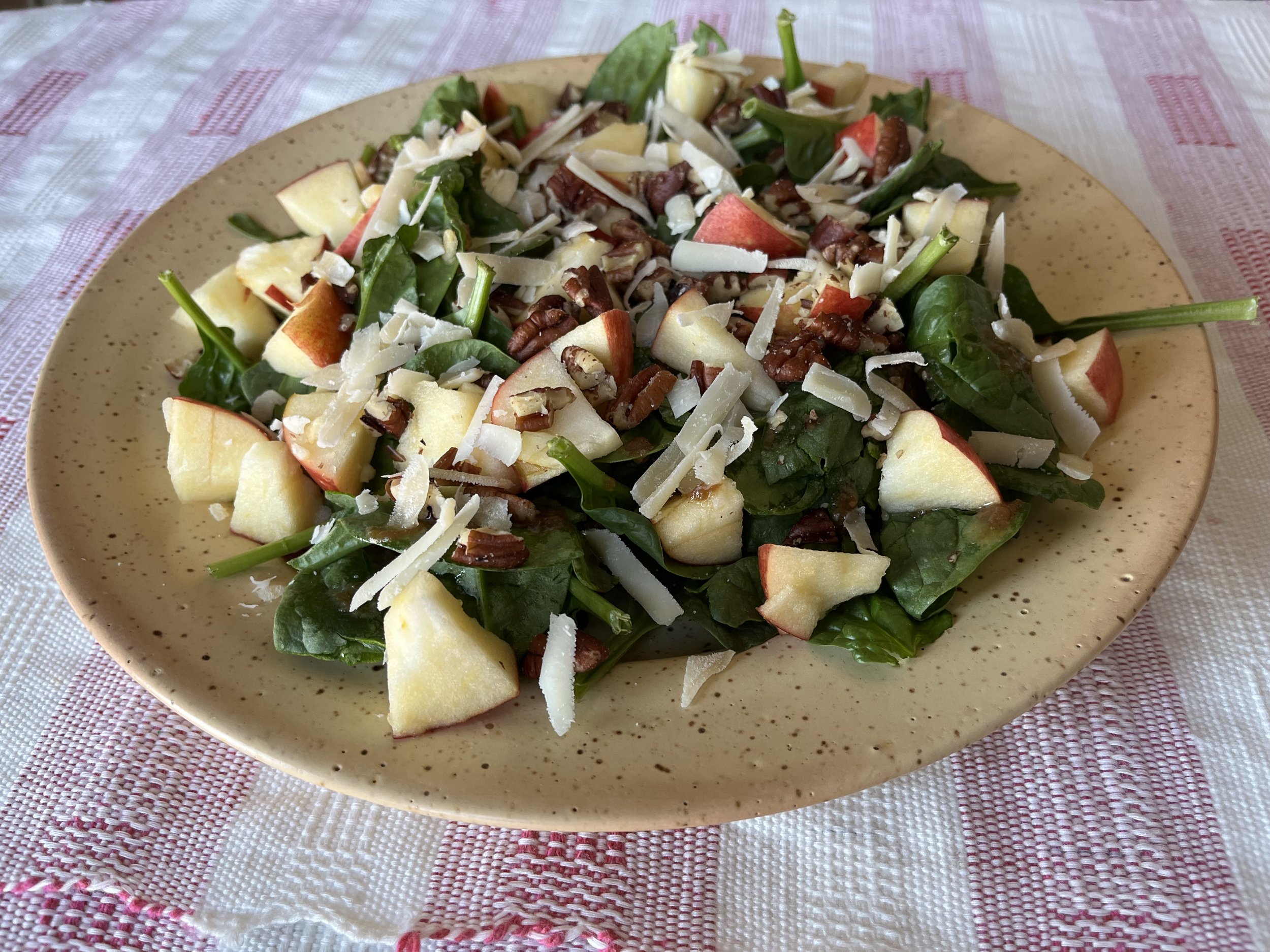 Apple Pecan Arugula Salad