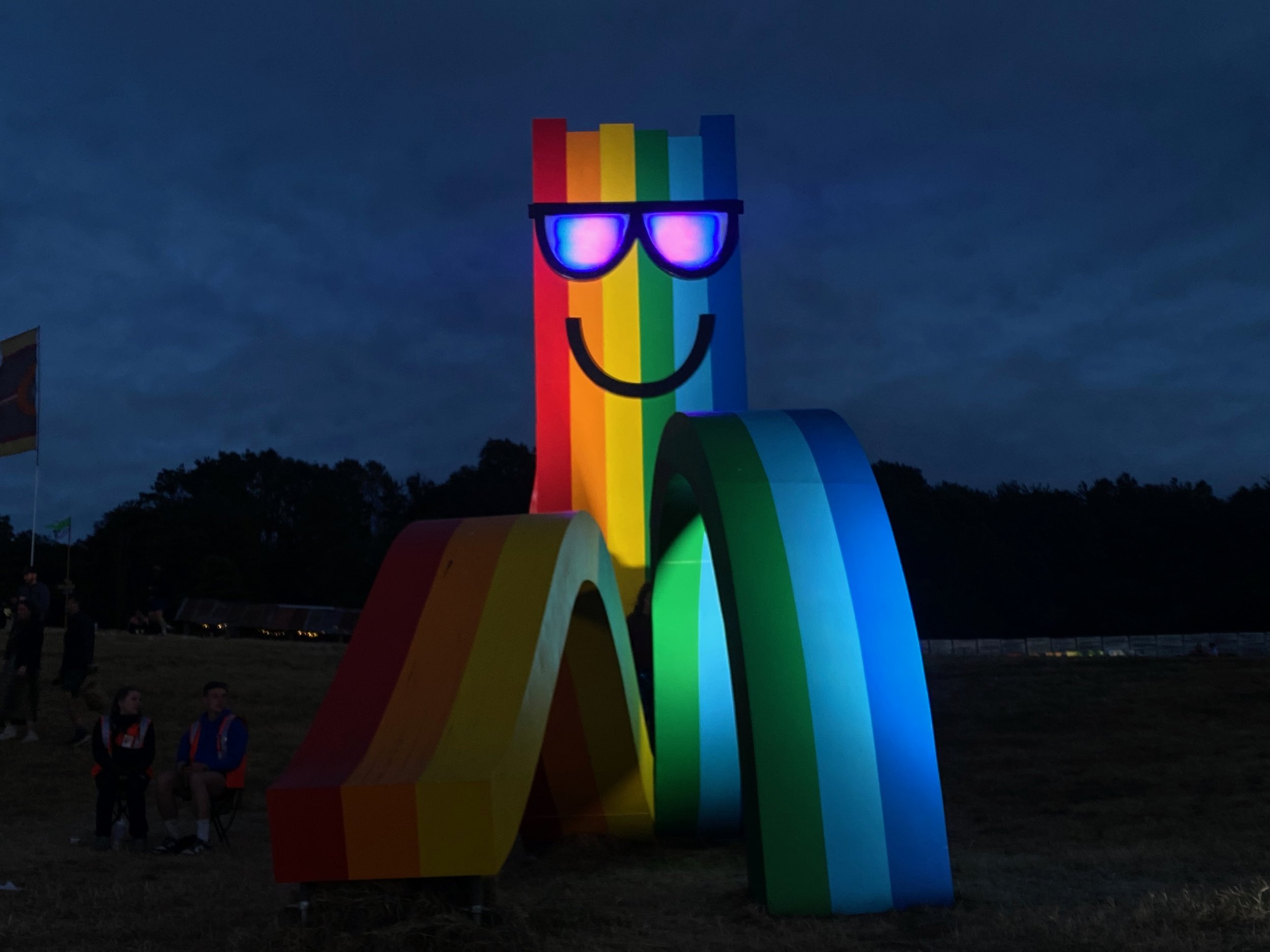 Visuals for 'The Rainbow' sculpture by Paul Insect - Collab - Paul Insect,, Creative Giants and Insight Lighting.