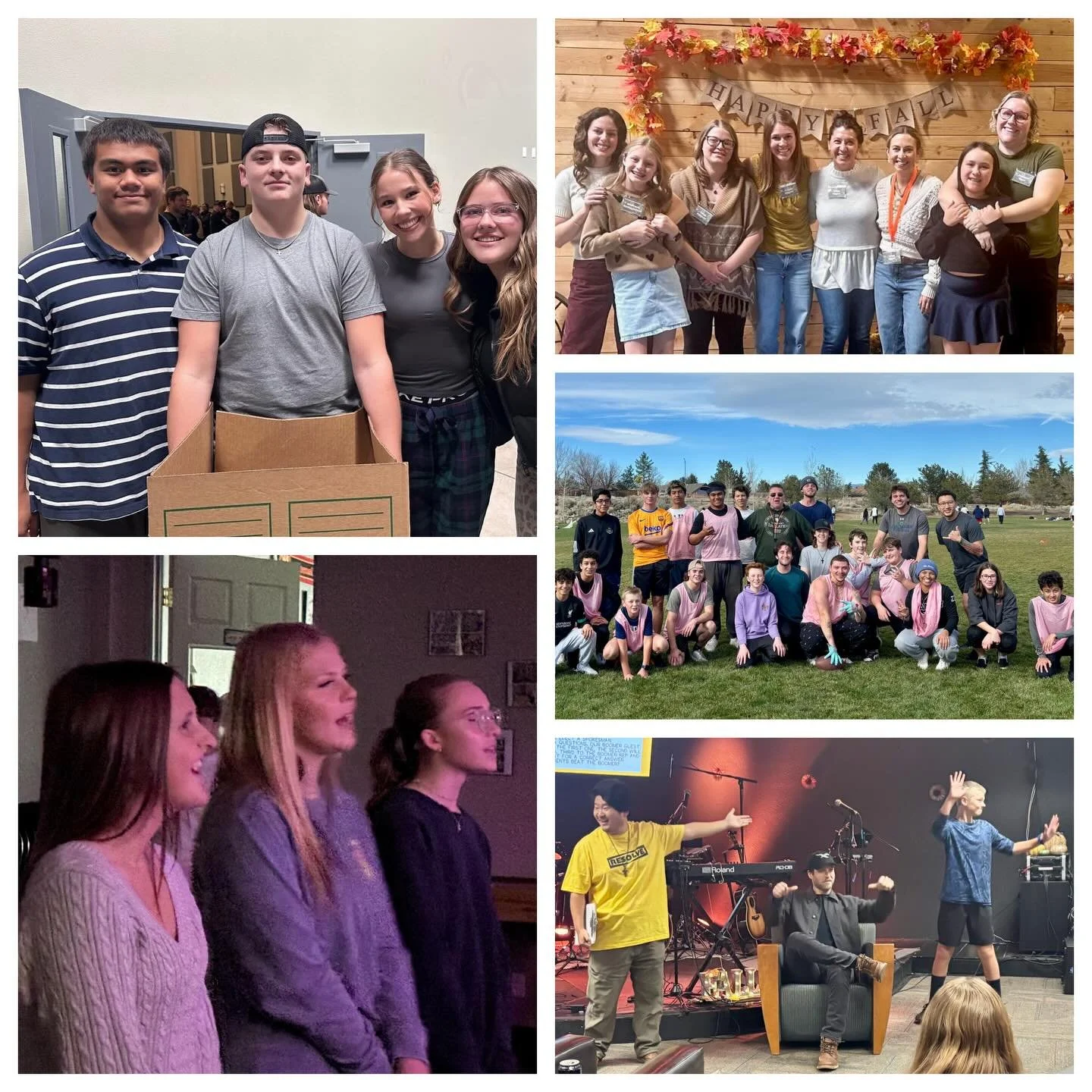 We are a youth group that misses you when you are absent, and celebrates your presence!